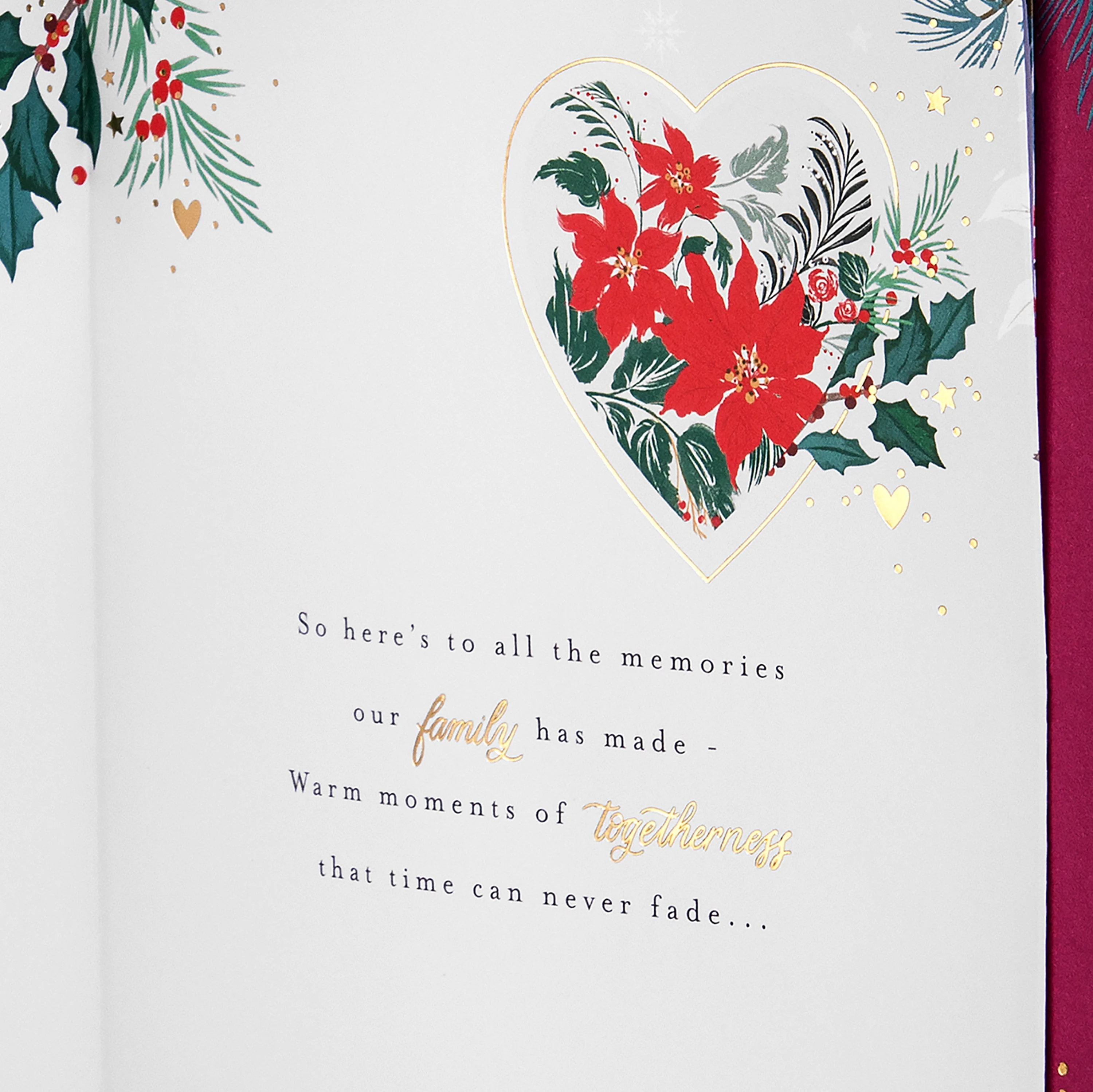 Christmas Card for Grandma - Traditional Winter Florals Design - Image 6