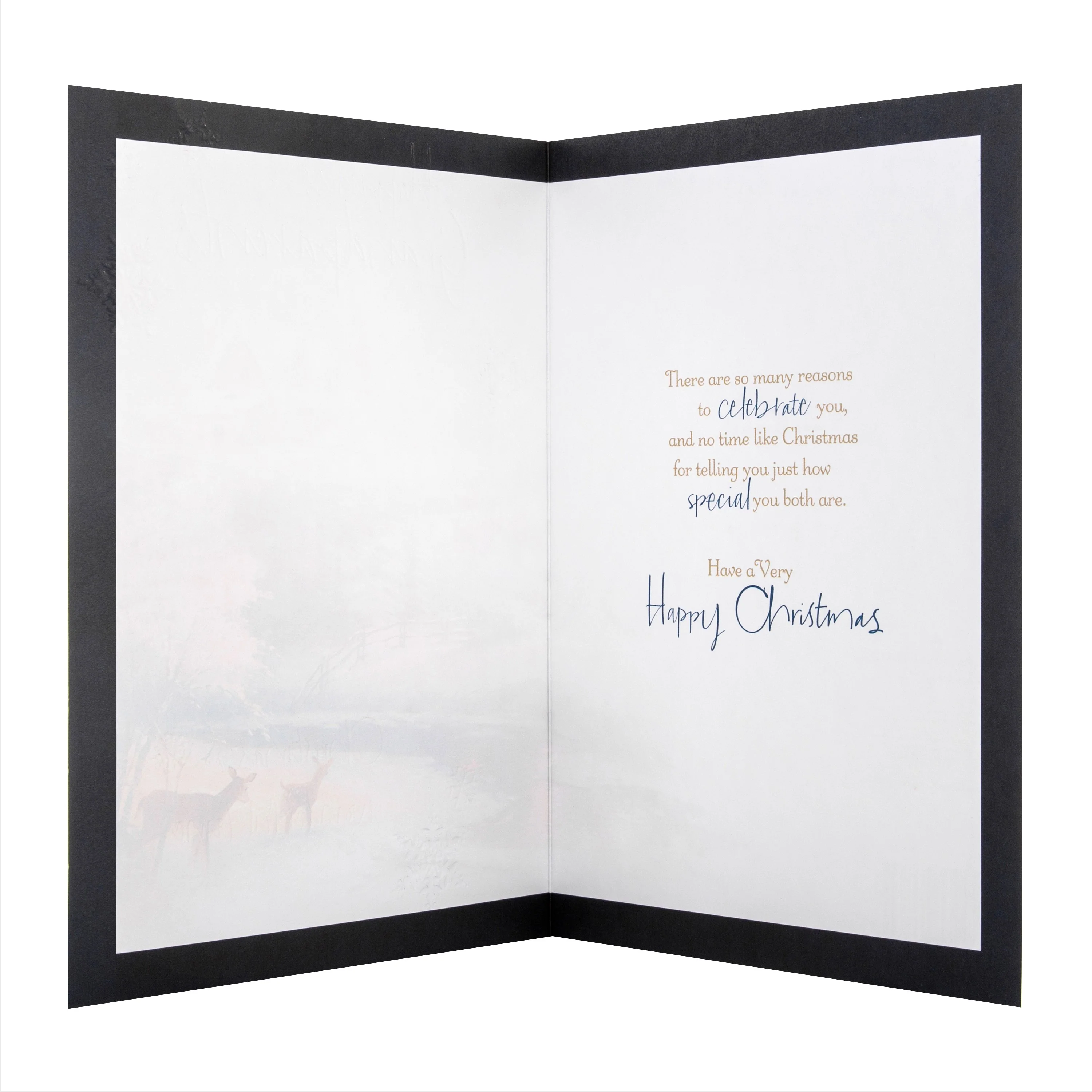 Christmas Card for Grandparents - Thomas Kinkade Winter's Night Design - Image 2