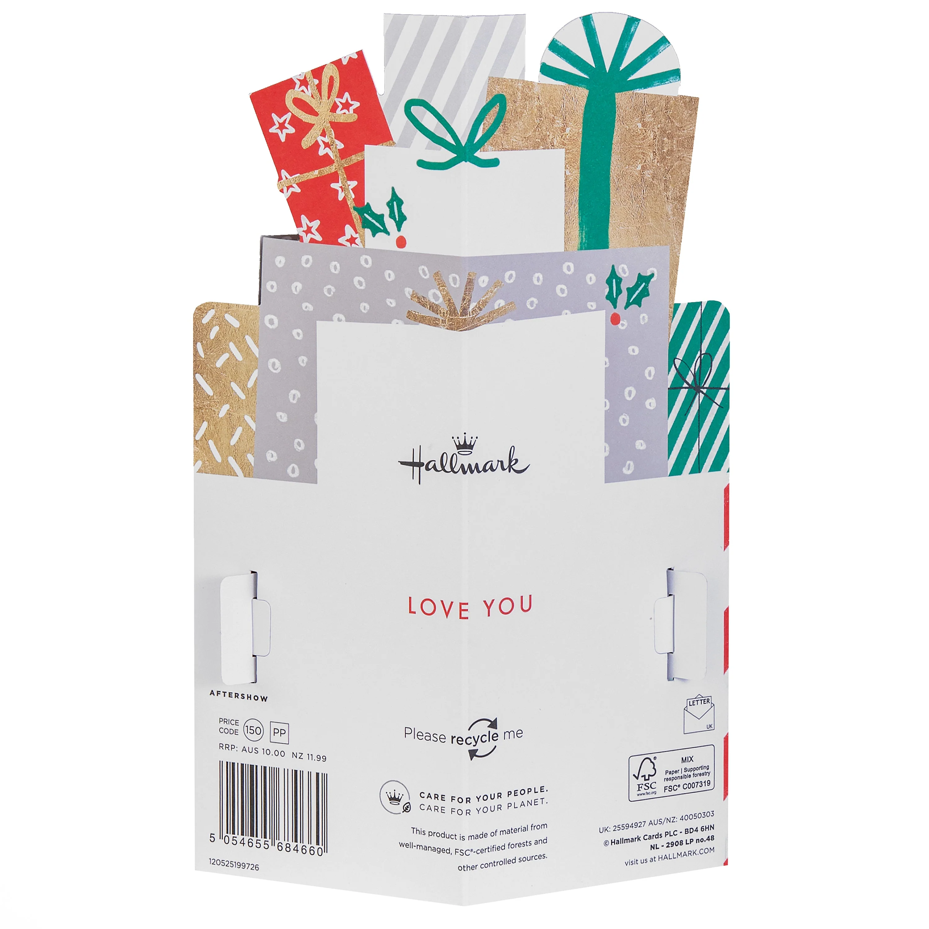 Christmas Card for Husband - 3D Pop-Up Presents Design - Image 5