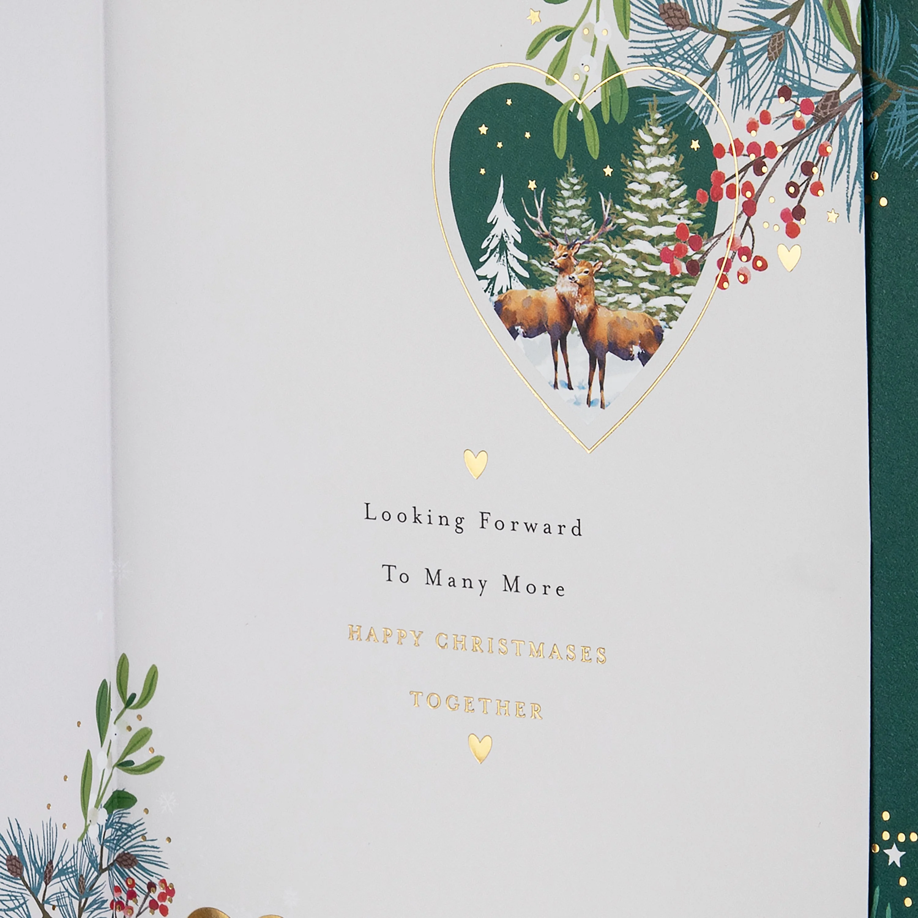 Christmas Card for Husband - Traditional Illustrated Winter Forest Scene Design - Image 11