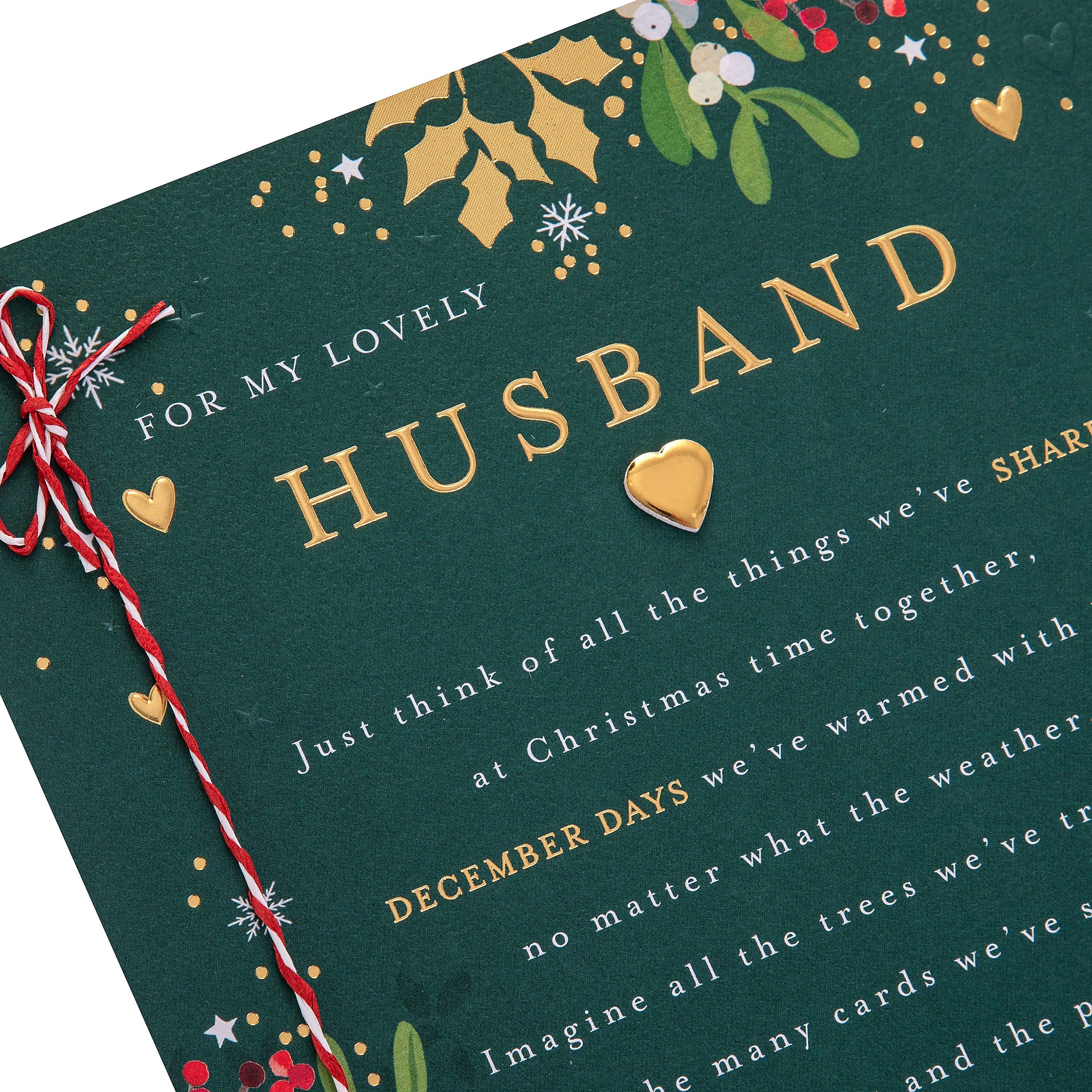 Christmas Card for Husband - Traditional Illustrated Winter Forest Scene Design - Image 13