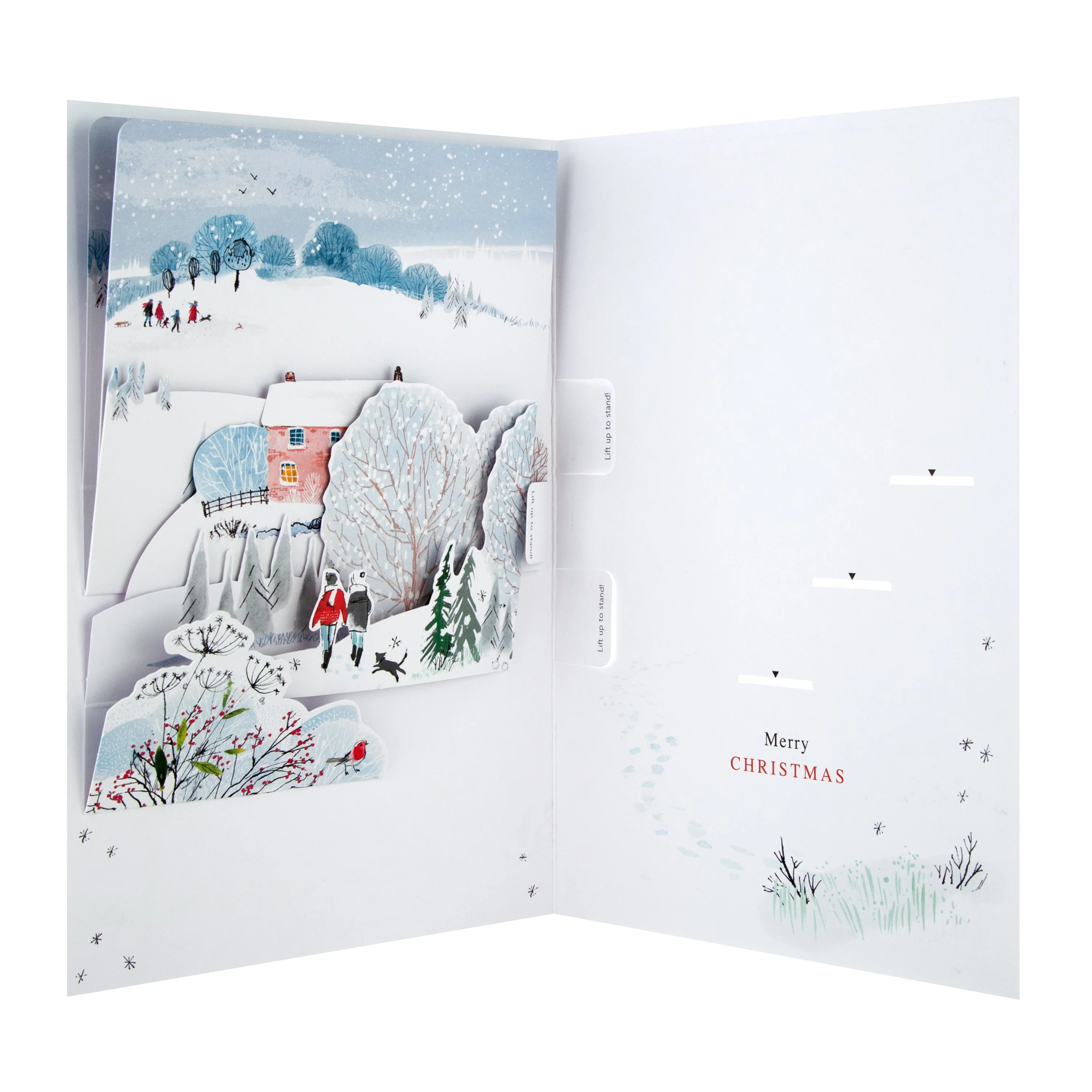 Christmas Card for Mum - Classic Winter Scene 3D Design - Image 3