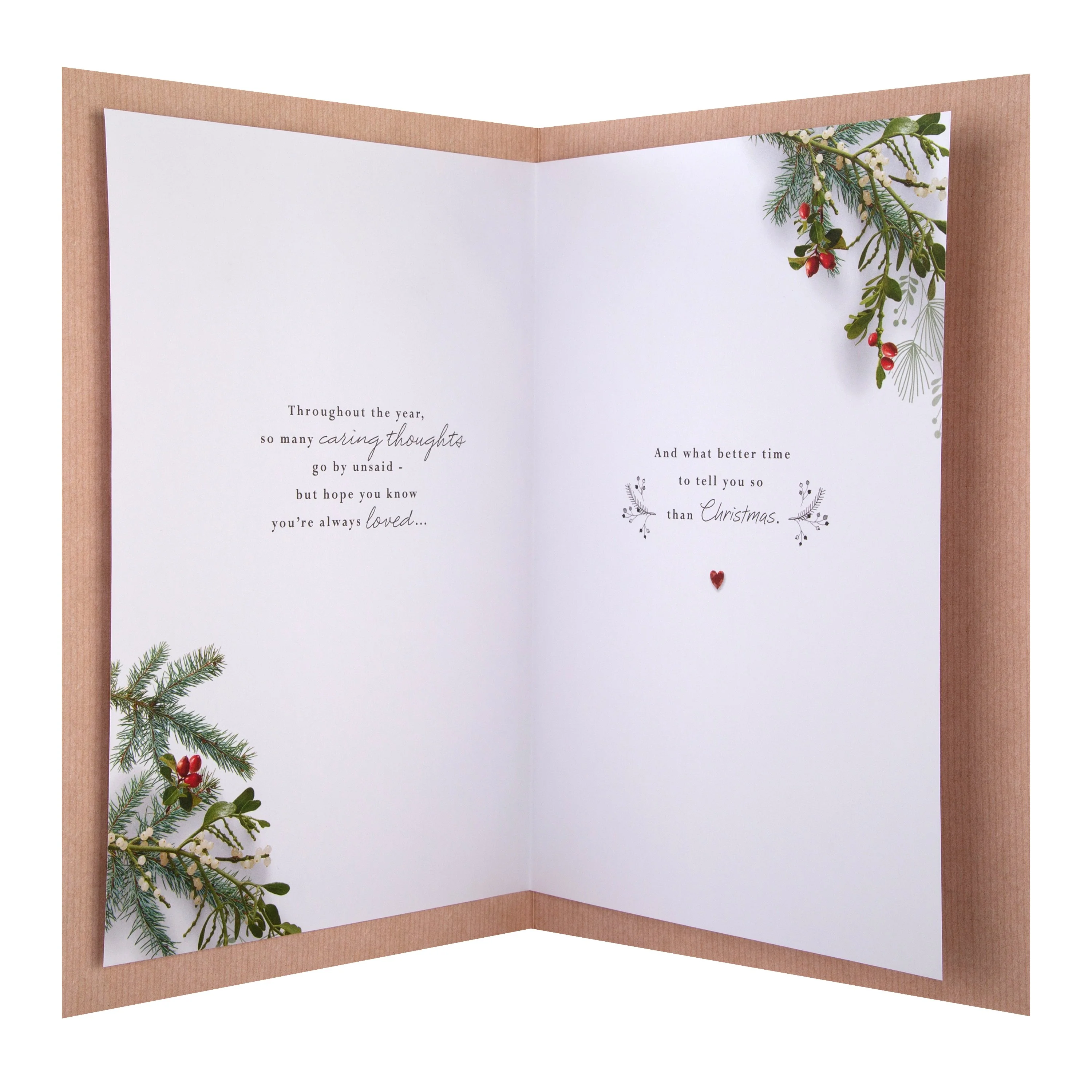 Christmas Card for Mum - Traditional Reindeer Design with 3D Add On and Gold Foil - Image 2