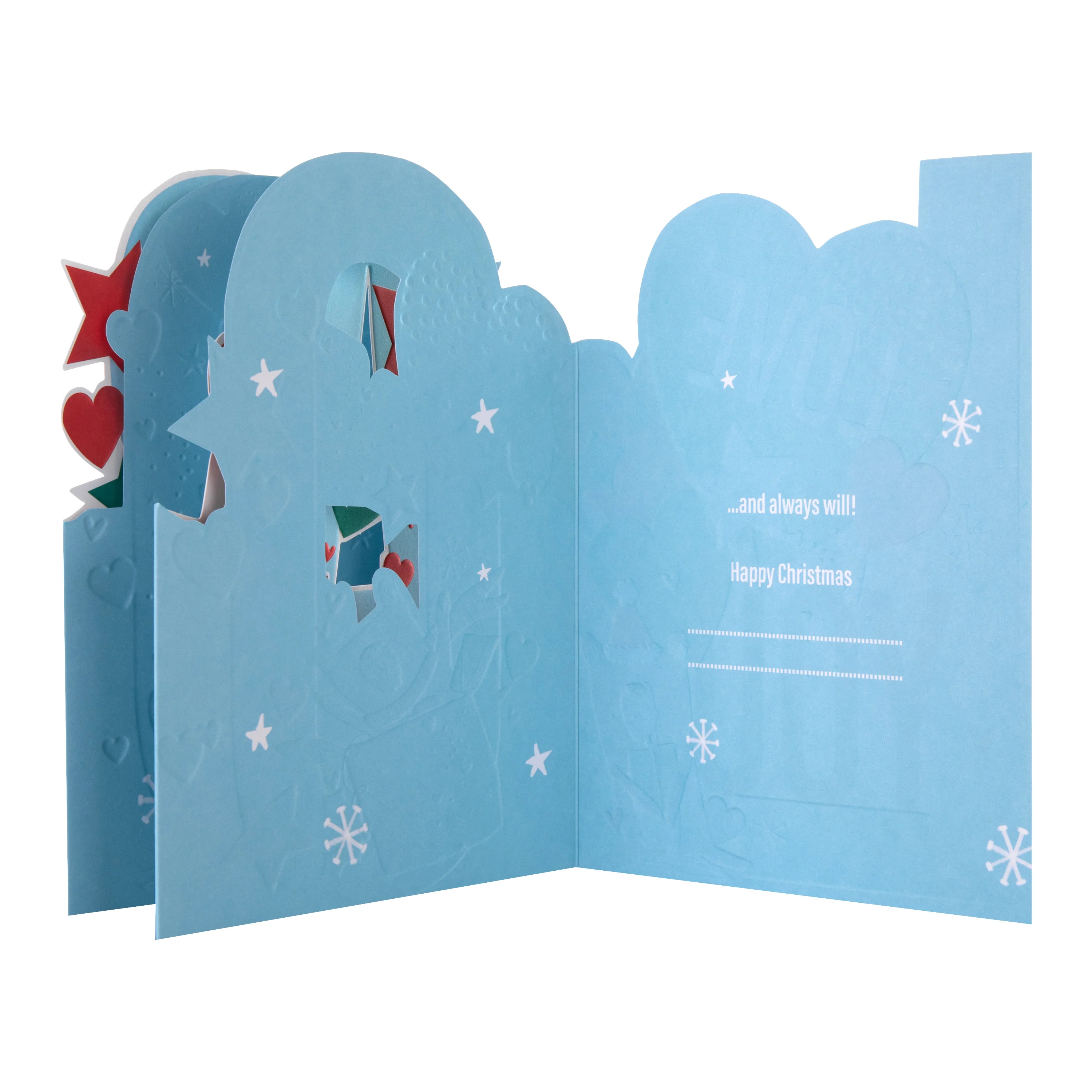 Christmas Card for One I Love - 3D Pull Out Love you Loads Design - Image 6