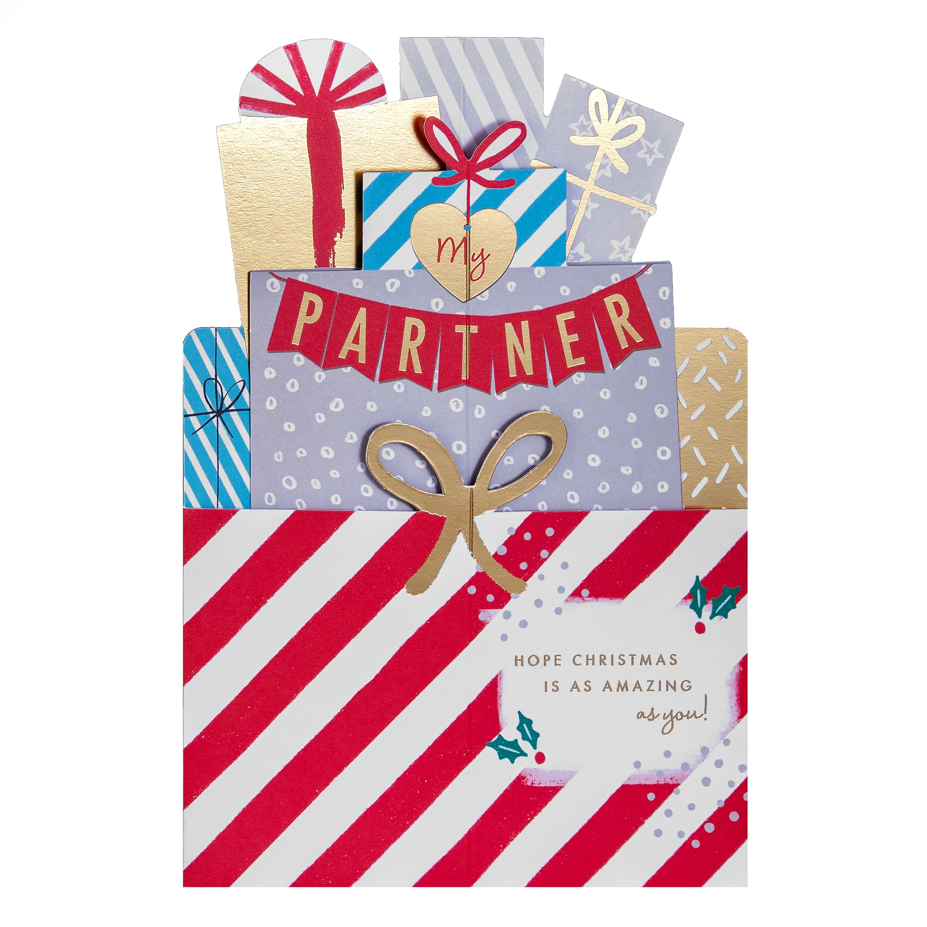 Christmas Card for Partner - 3D Pop-Up Presents Design - Image 3