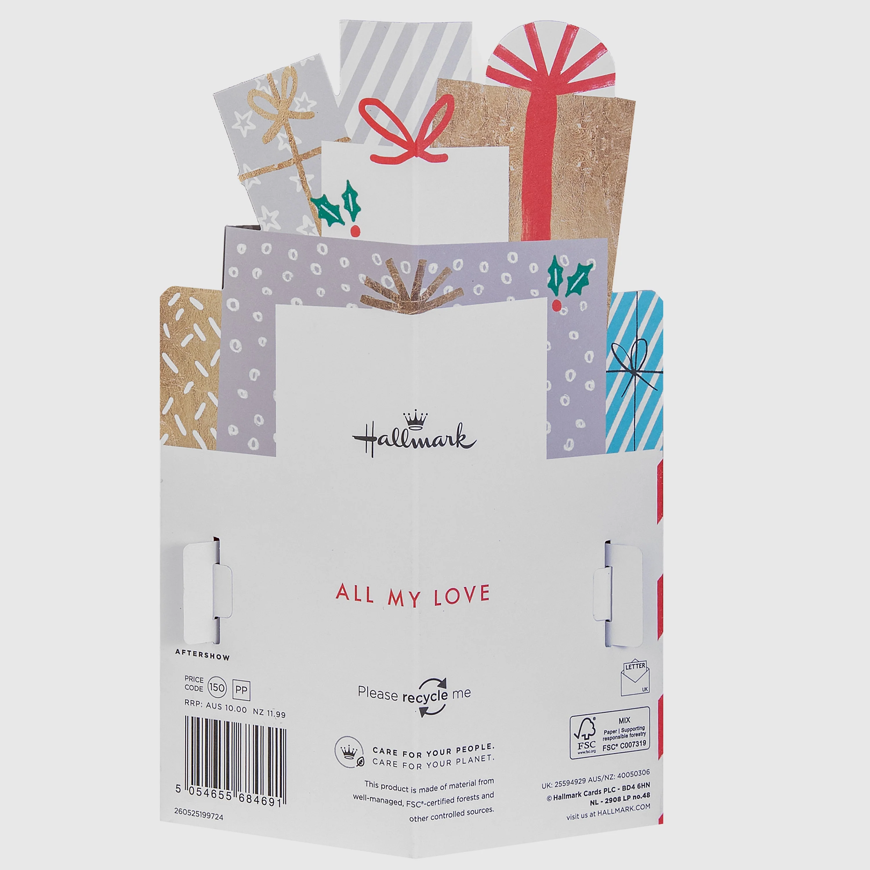 Christmas Card for Partner - 3D Pop-Up Presents Design - Image 5