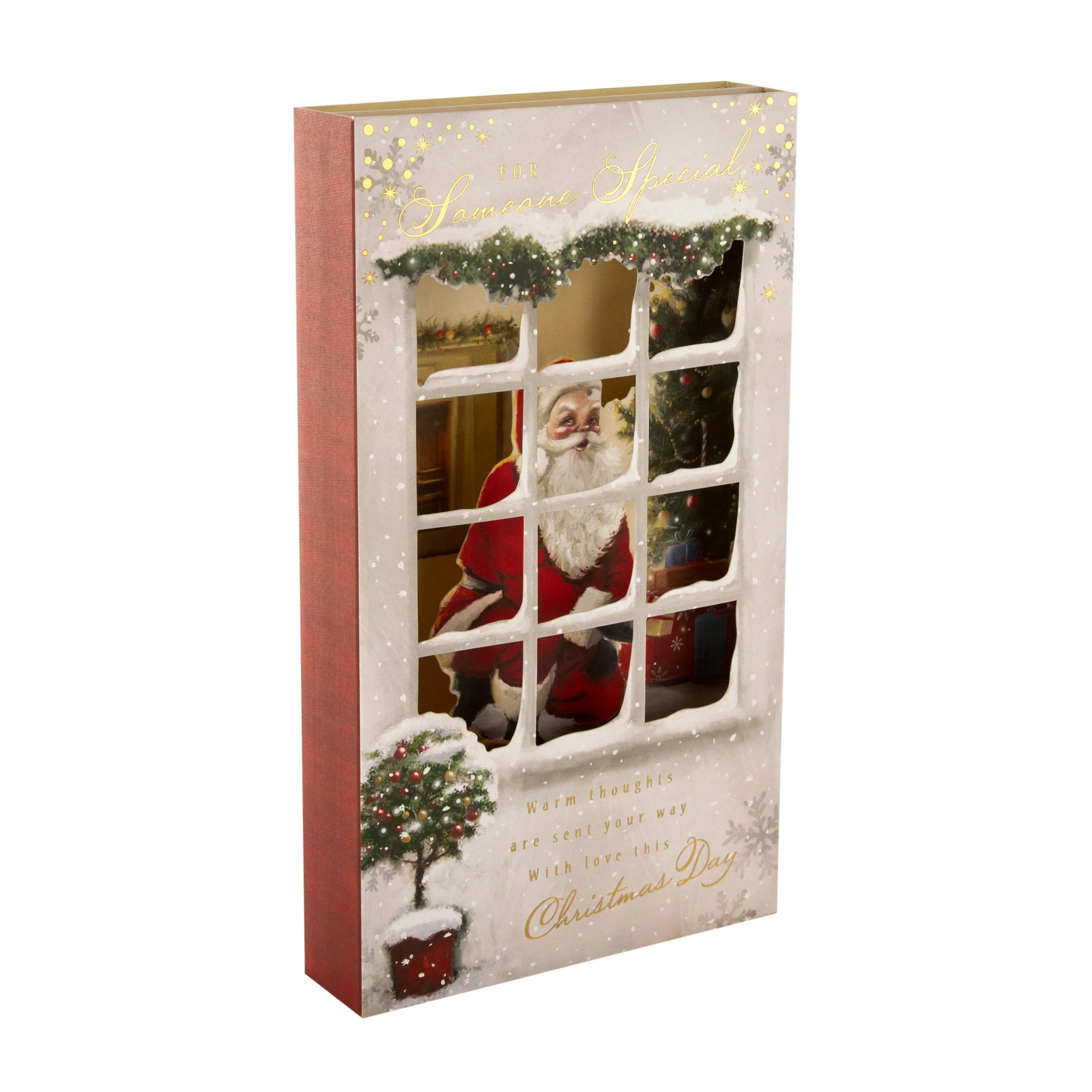 Christmas Card for Someone Special - Traditional Santa Design - Image 2