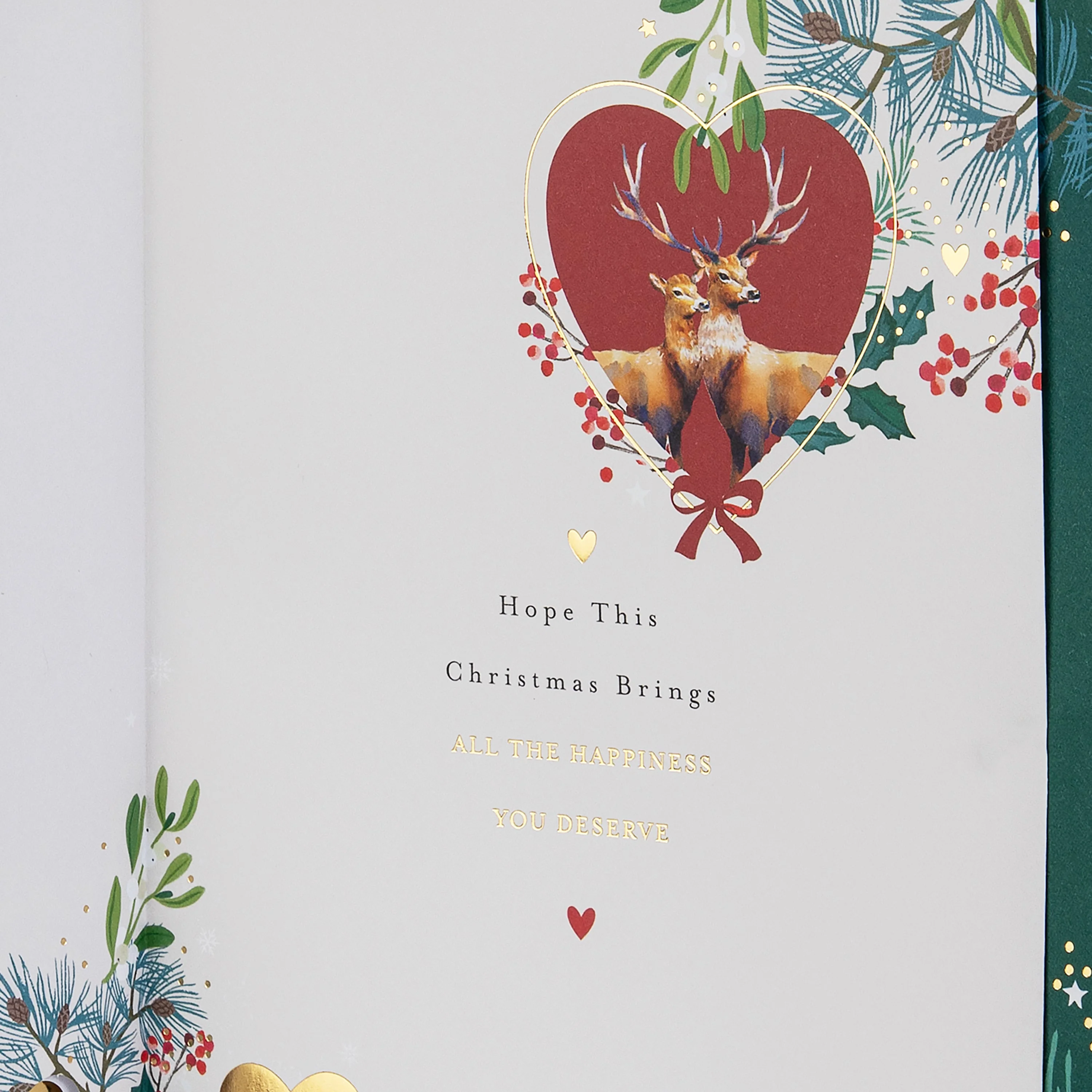 Christmas Card for Son & Daughter-in-Law - Traditional Illustrated Winter Forest Scene - Image 11
