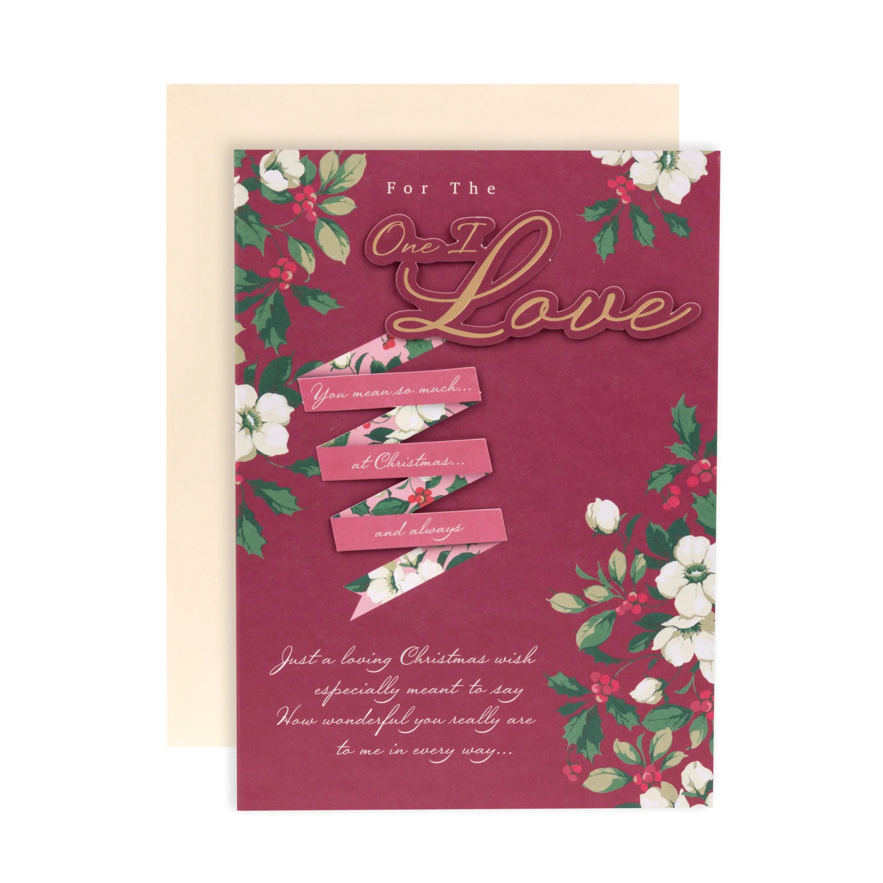 Christmas Card for the One I Love - Pop-Out 3D Design with Heartfelt Message - Image 2
