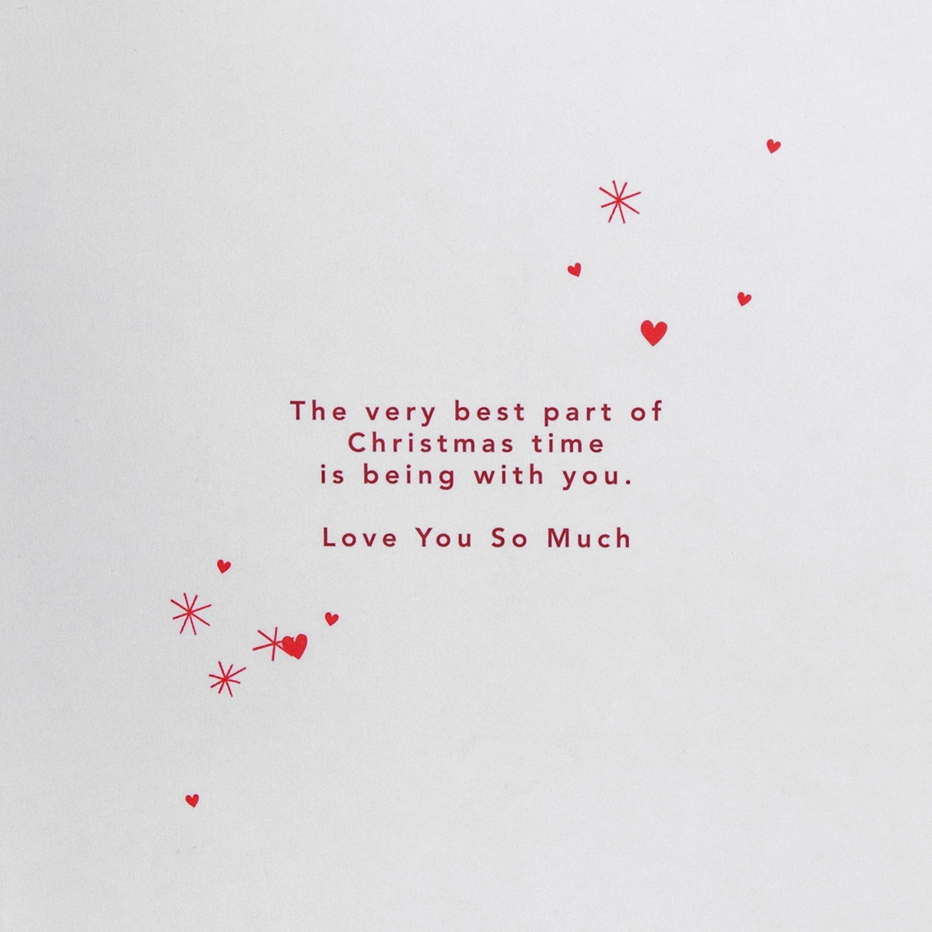 Christmas Card for the One I Love - Wooden Heart Decoration Design - Image 4