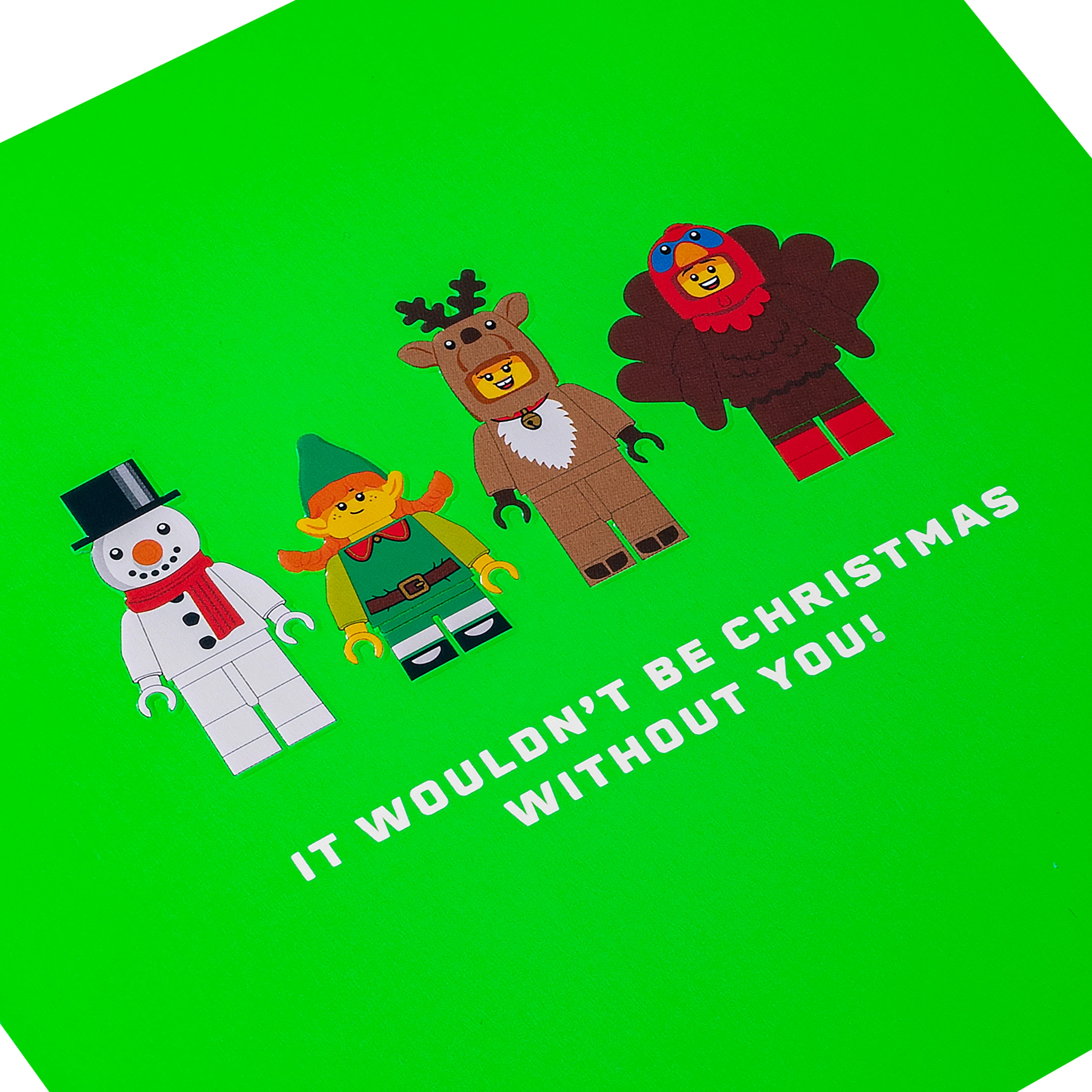 Christmas Card - Green LEGO® Characters Design - Image 5