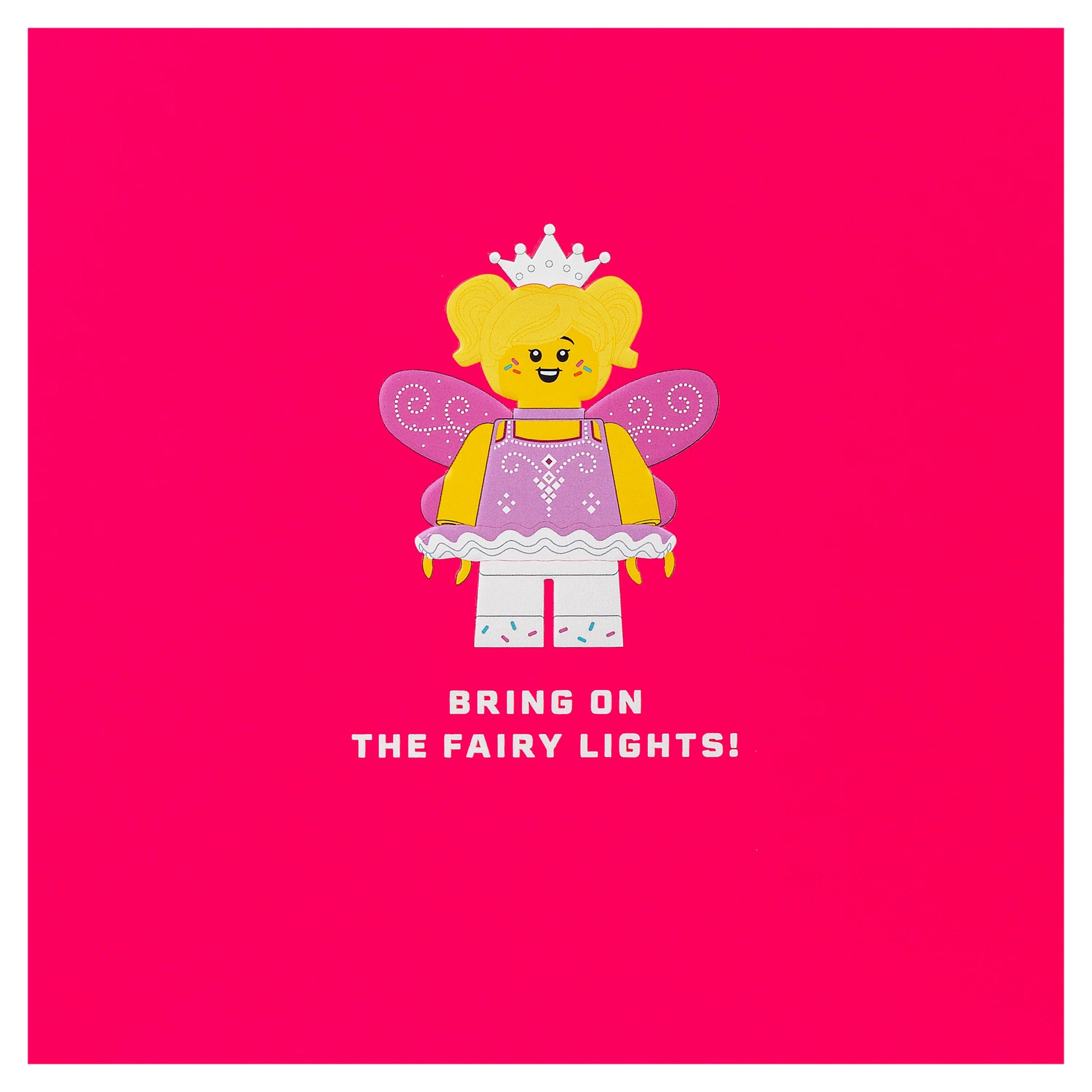 Christmas Card - Pink LEGO® Fairy Design - Image 4