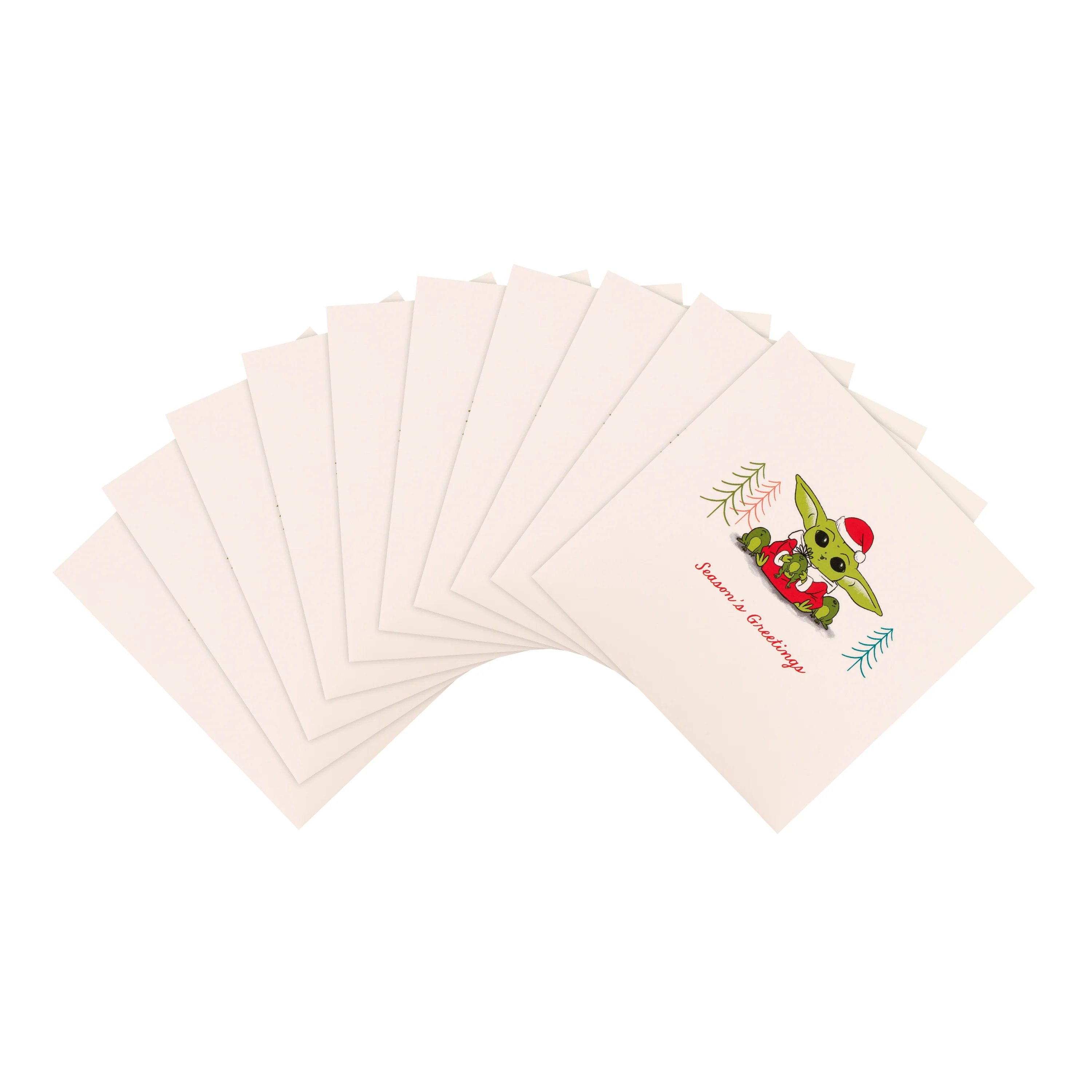 Christmas Cards Multipack - Pack of 10 The Mandalorian™ Grogu™ Design