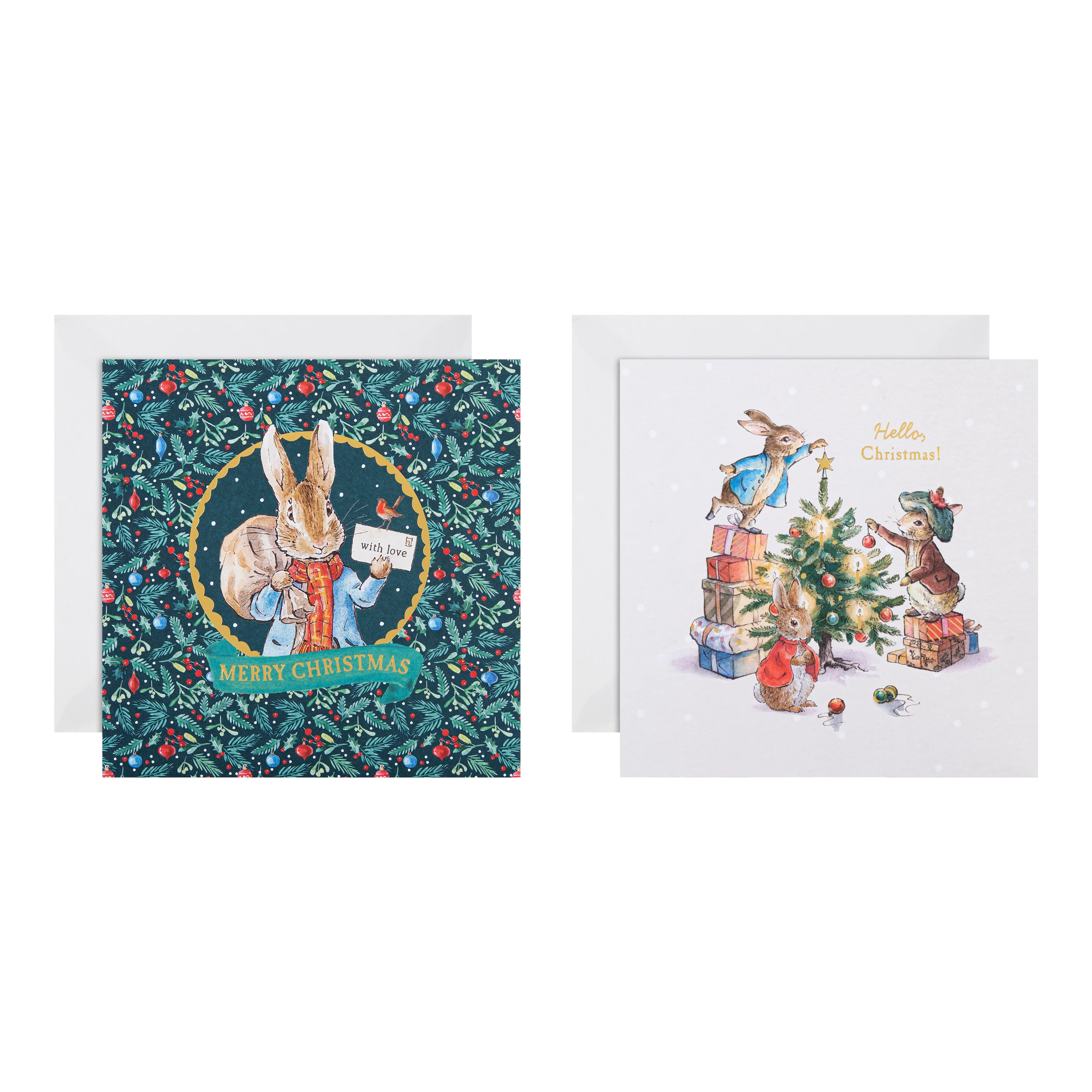 Christmas Cards - Pack of 16 in 2 Peter Rabbit™ Designs - Image 2