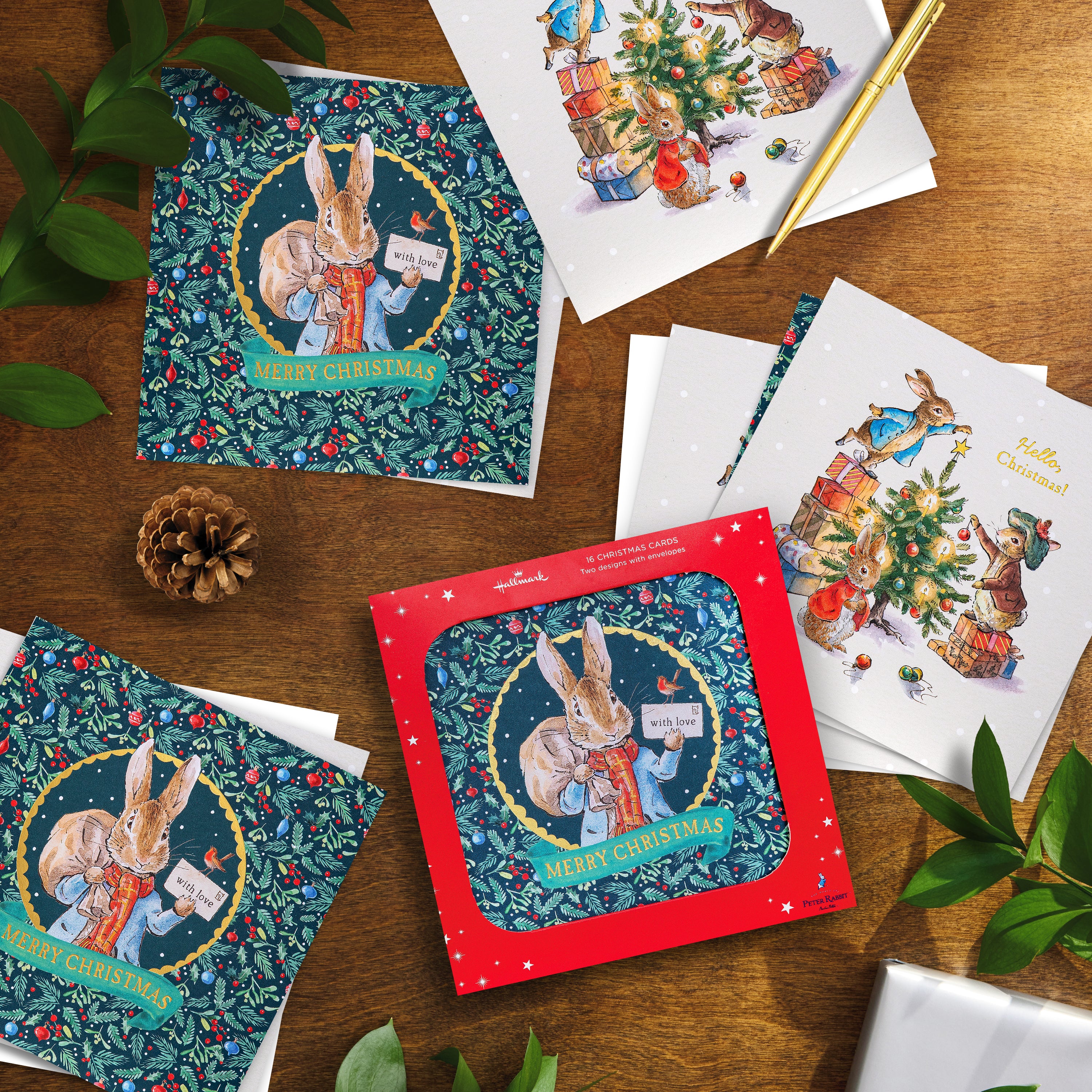 Christmas Cards - Pack of 16 in 2 Peter Rabbit™ Designs - Image 3