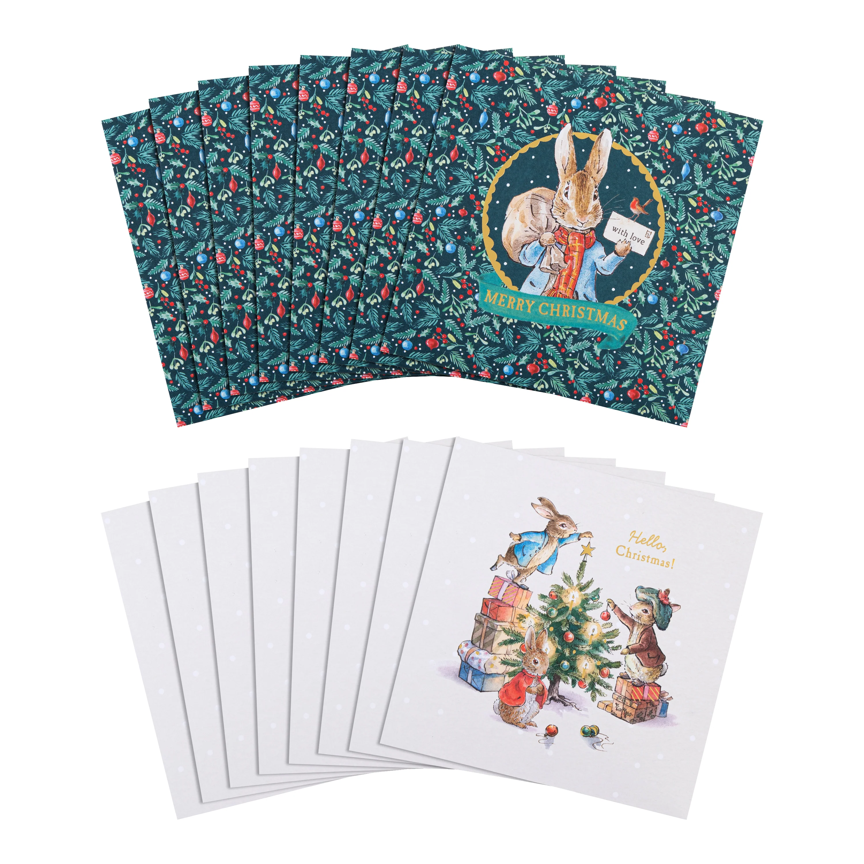 Christmas Cards - Pack of 16 in 2 Peter Rabbit™ Designs - Image 4