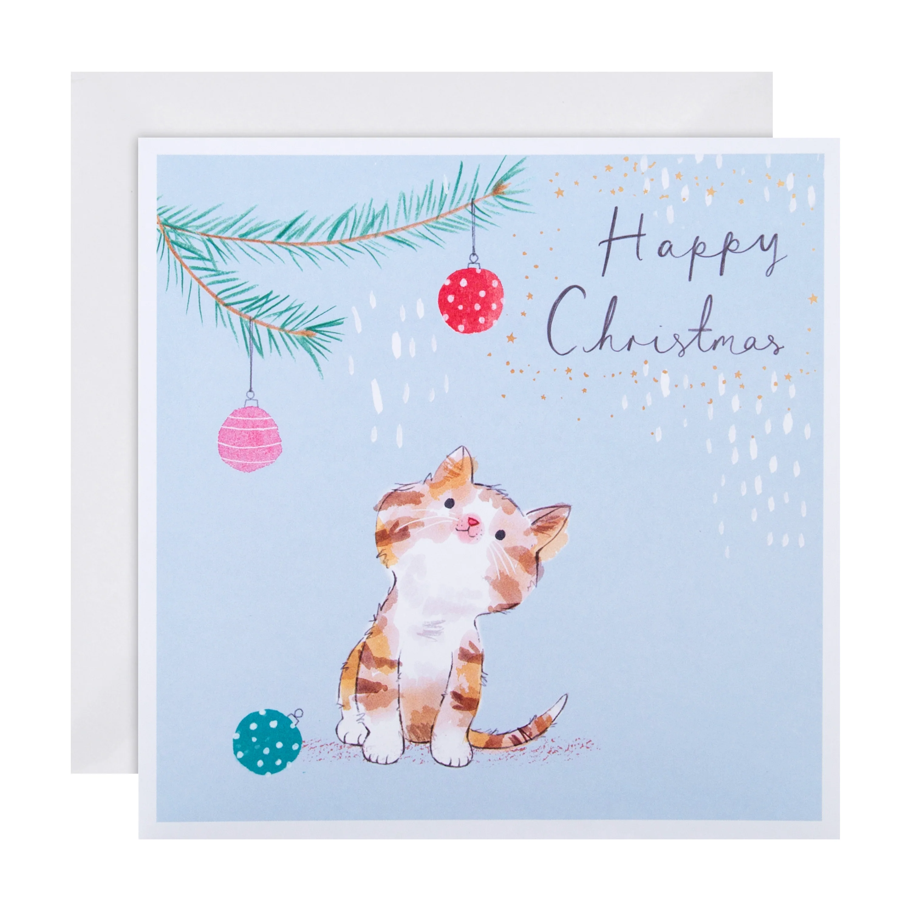 Christmas Cards - Pack of 8 in 1 Festive Cat Design - Image 2
