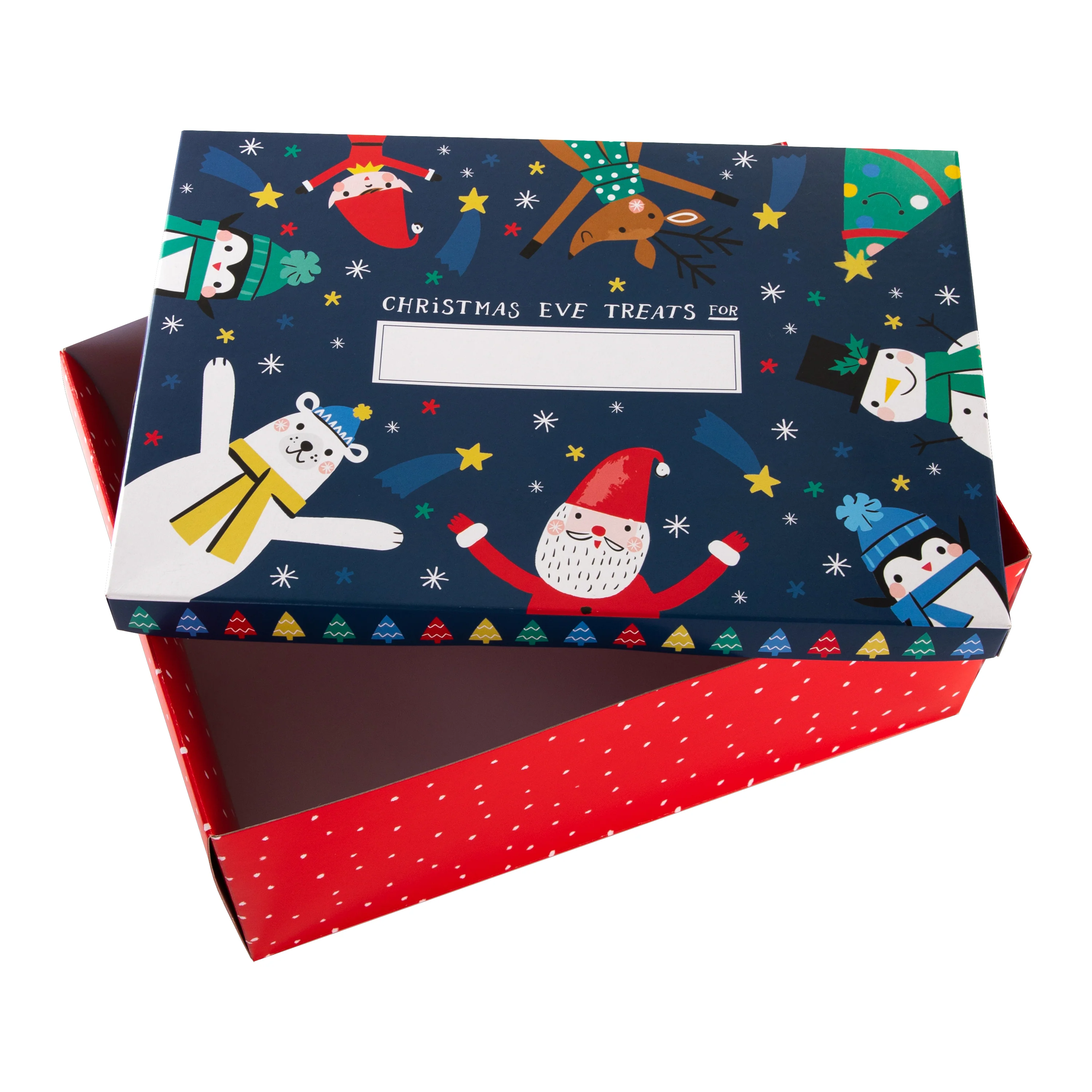 Christmas Eve Box for Kids - Santa & Friends Illustrated Design - Image 2