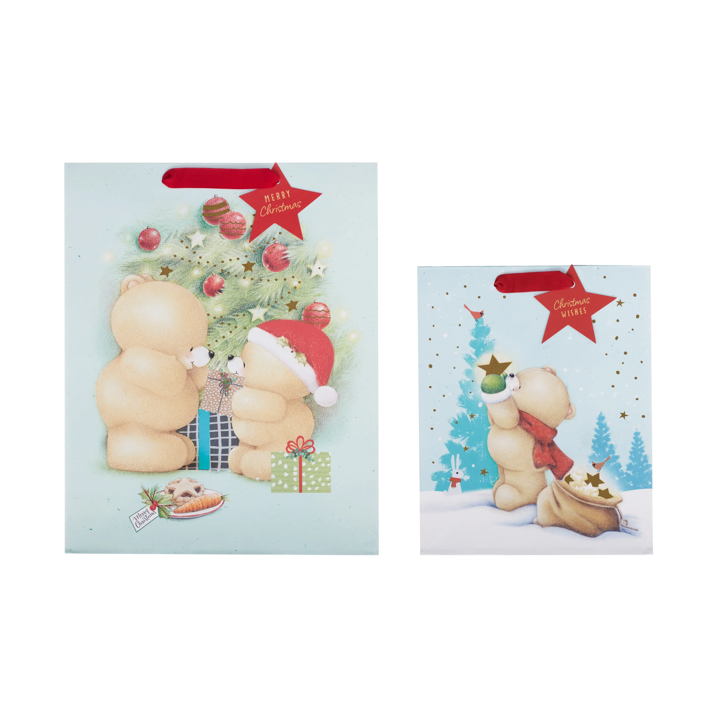 Christmas Gift Bags - Pack of 2 in 2 Forever Friends Bears Designs - Image 2