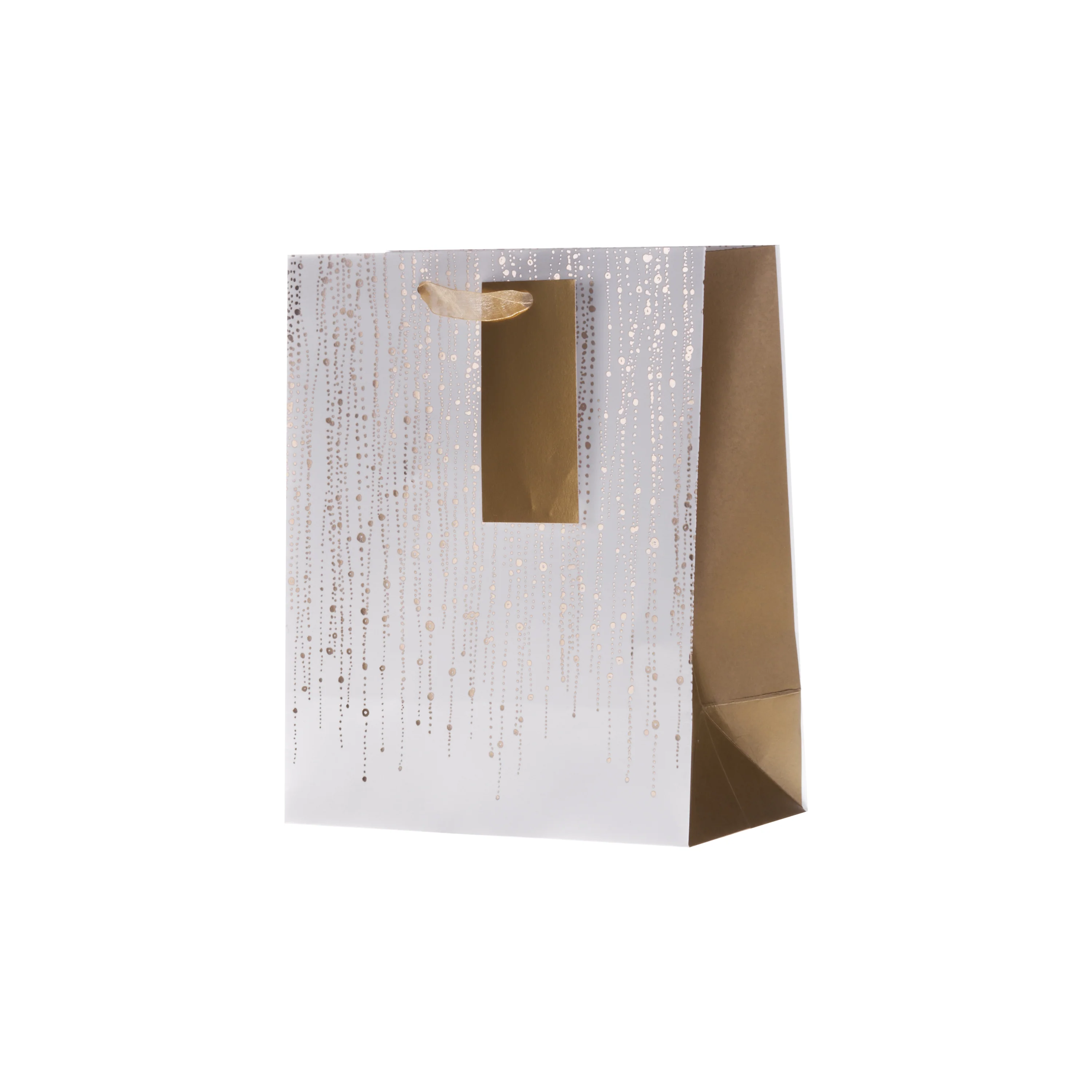 Christmas Gift Bags - Pack of 4 in 2 Silver & Gold Designs - Image 6
