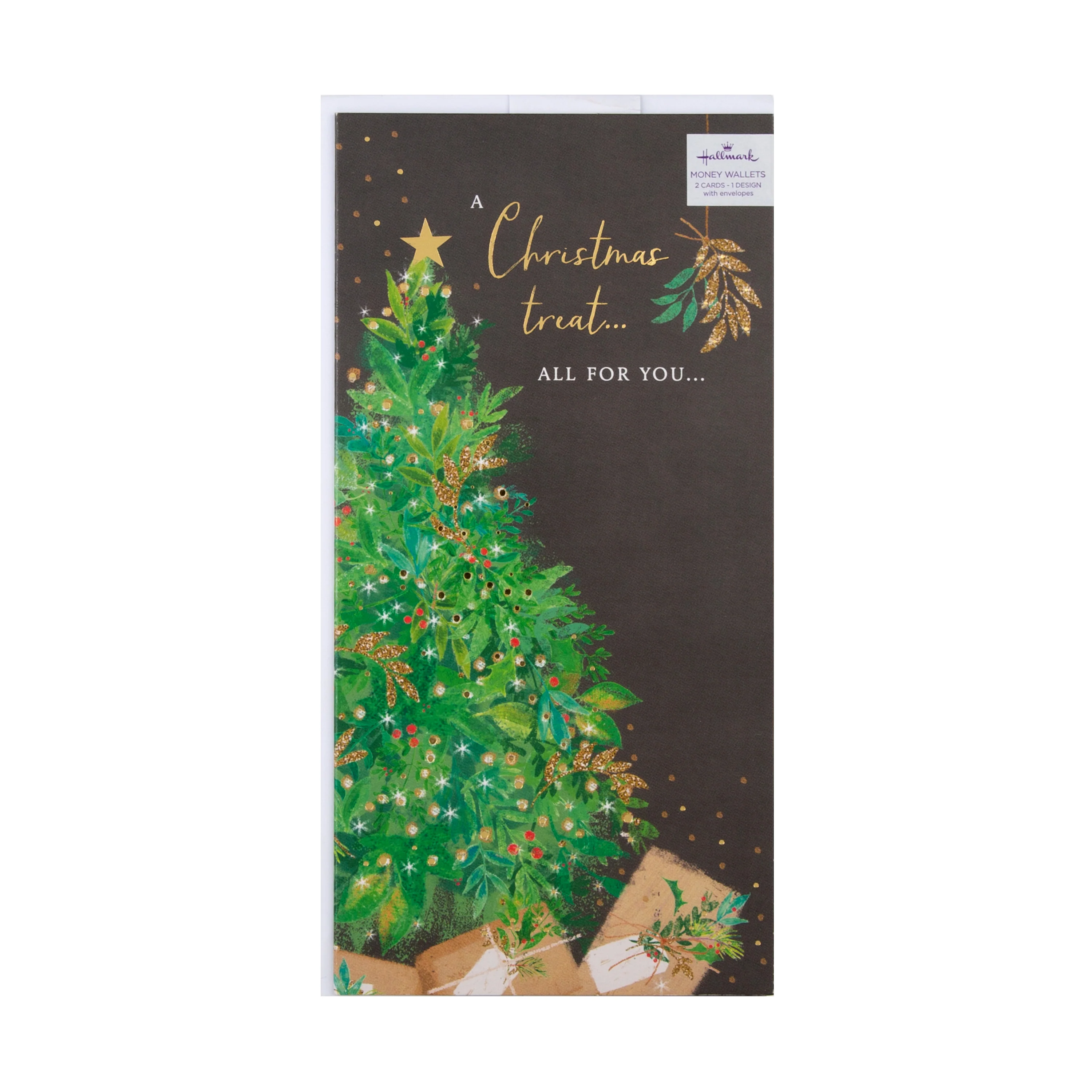 Christmas Money Wallet Pack - 2 Card in 1 Classic Seasonal Design - Image 3