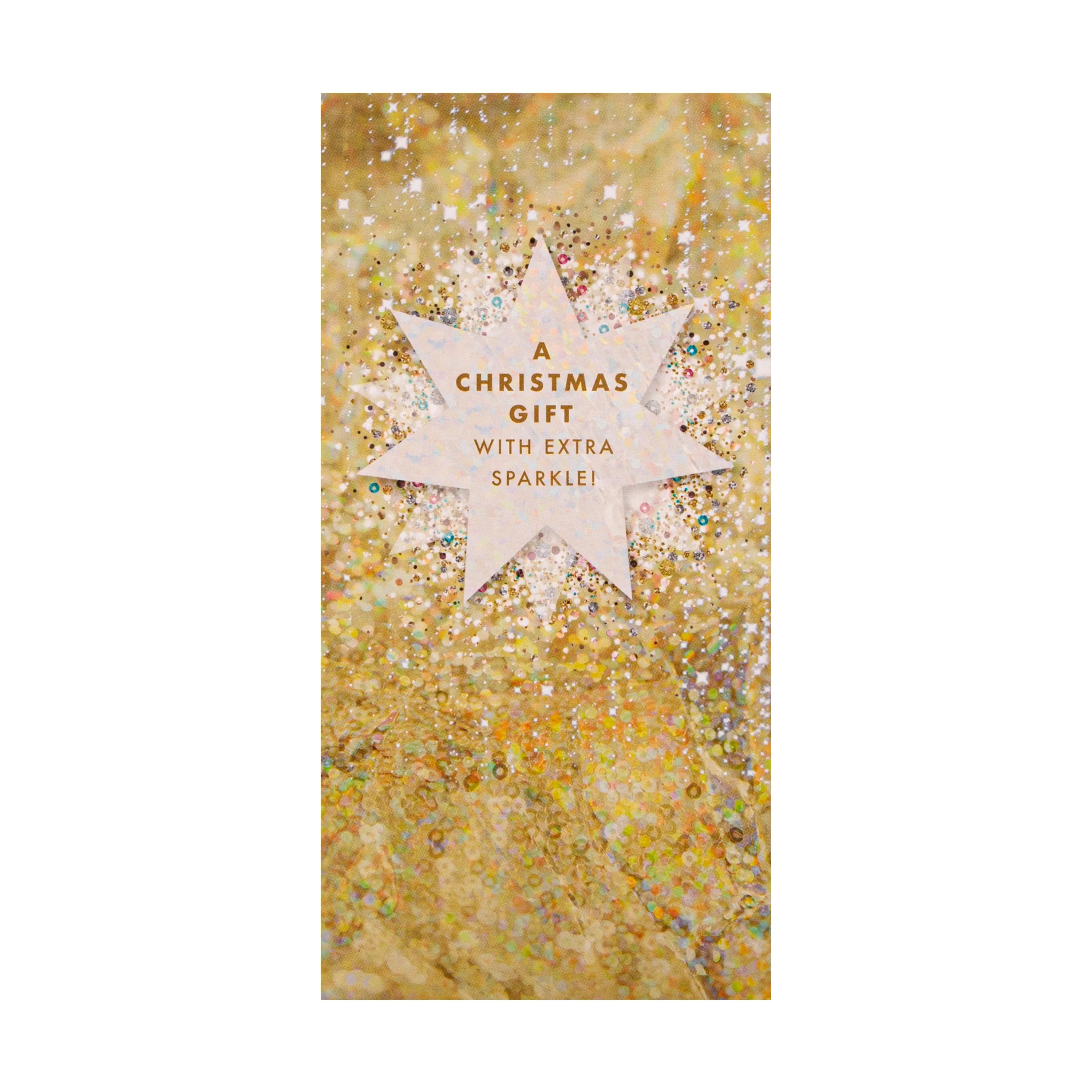 Christmas Money Wallet Pack - 4 Cards in 2 Sparkling Star Designs - Image 4