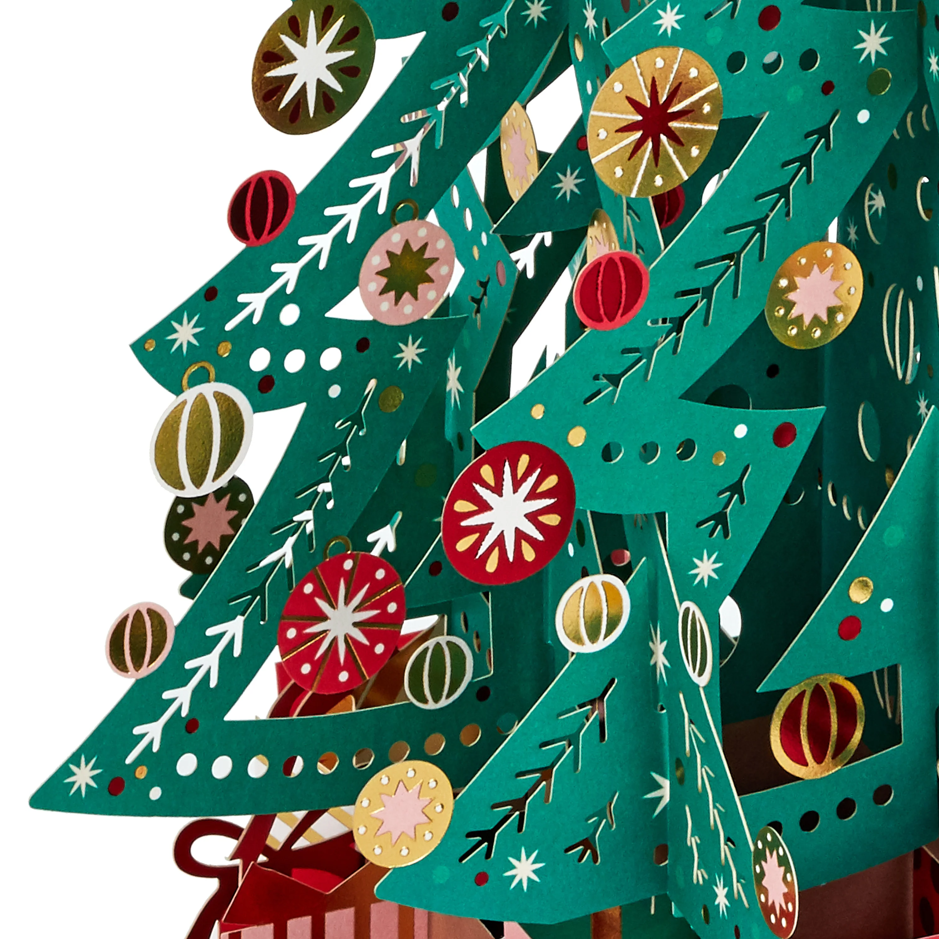 Christmas Paper Wonder Card - 3D & Pop Up Christmas Tree & Gifts Design - Image 4