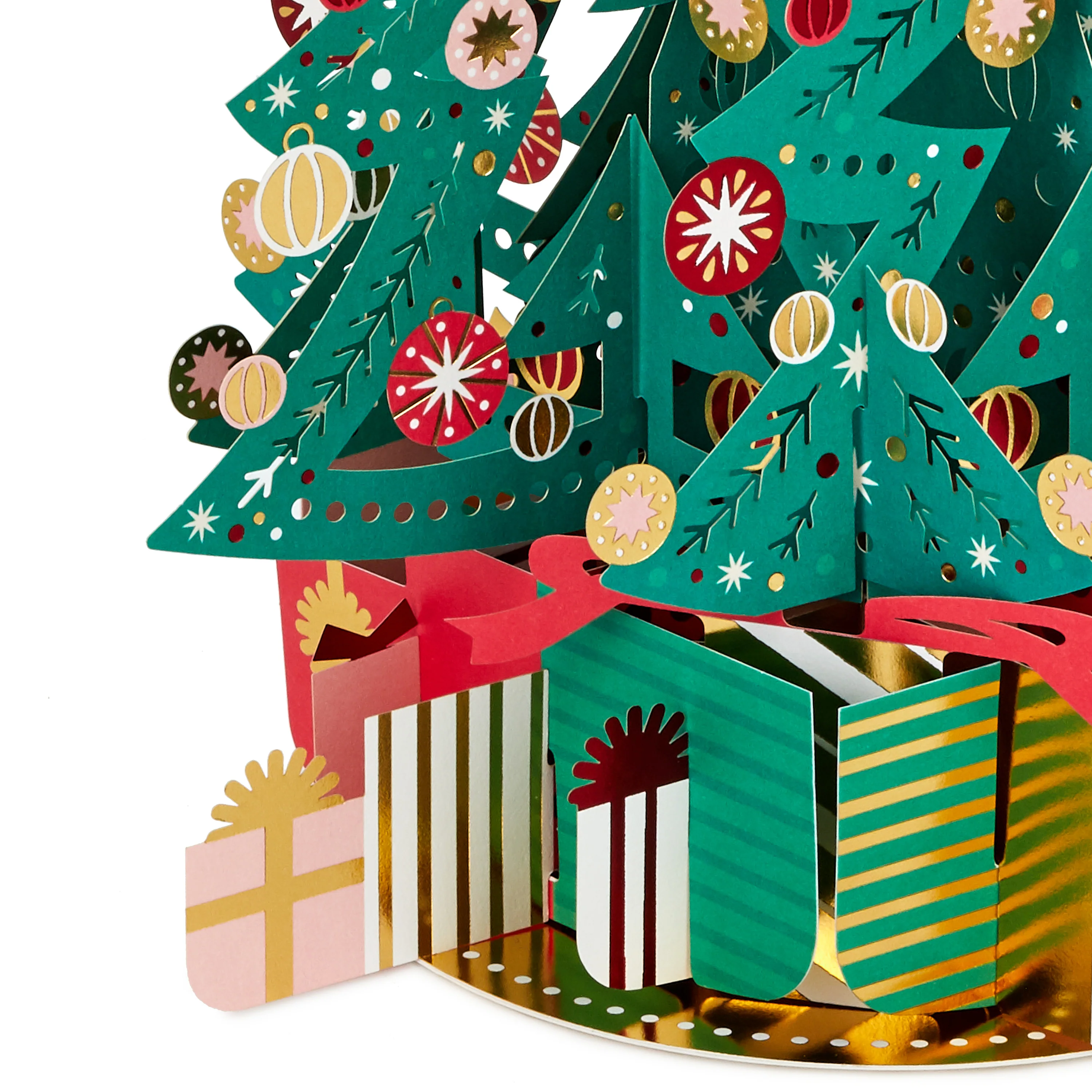Christmas Paper Wonder Card - 3D & Pop Up Christmas Tree & Gifts Design - Image 5