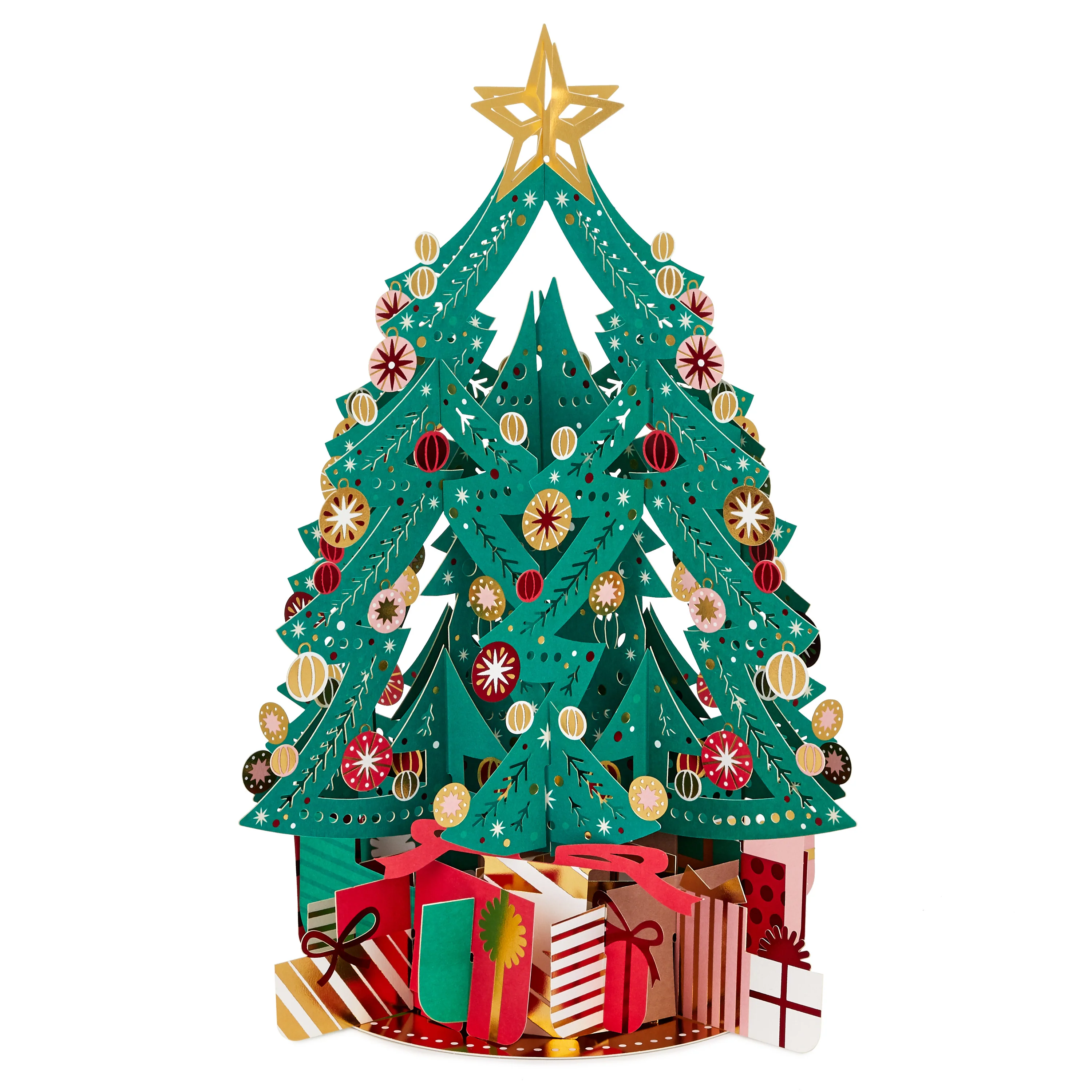 Christmas Paper Wonder Card - 3D & Pop Up Christmas Tree & Gifts Design - Image 6