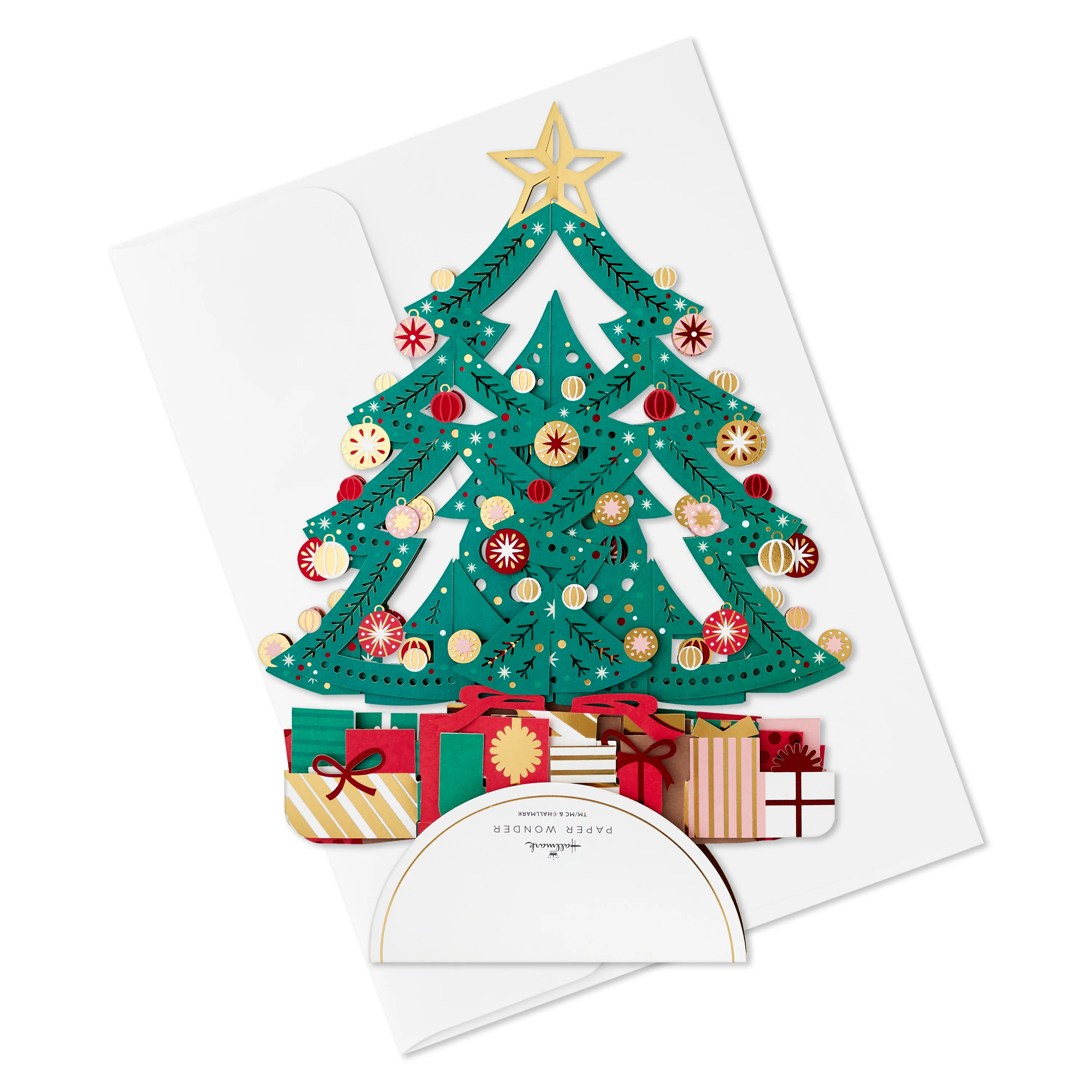Christmas Paper Wonder Card - 3D & Pop Up Christmas Tree & Gifts Design - Image 8