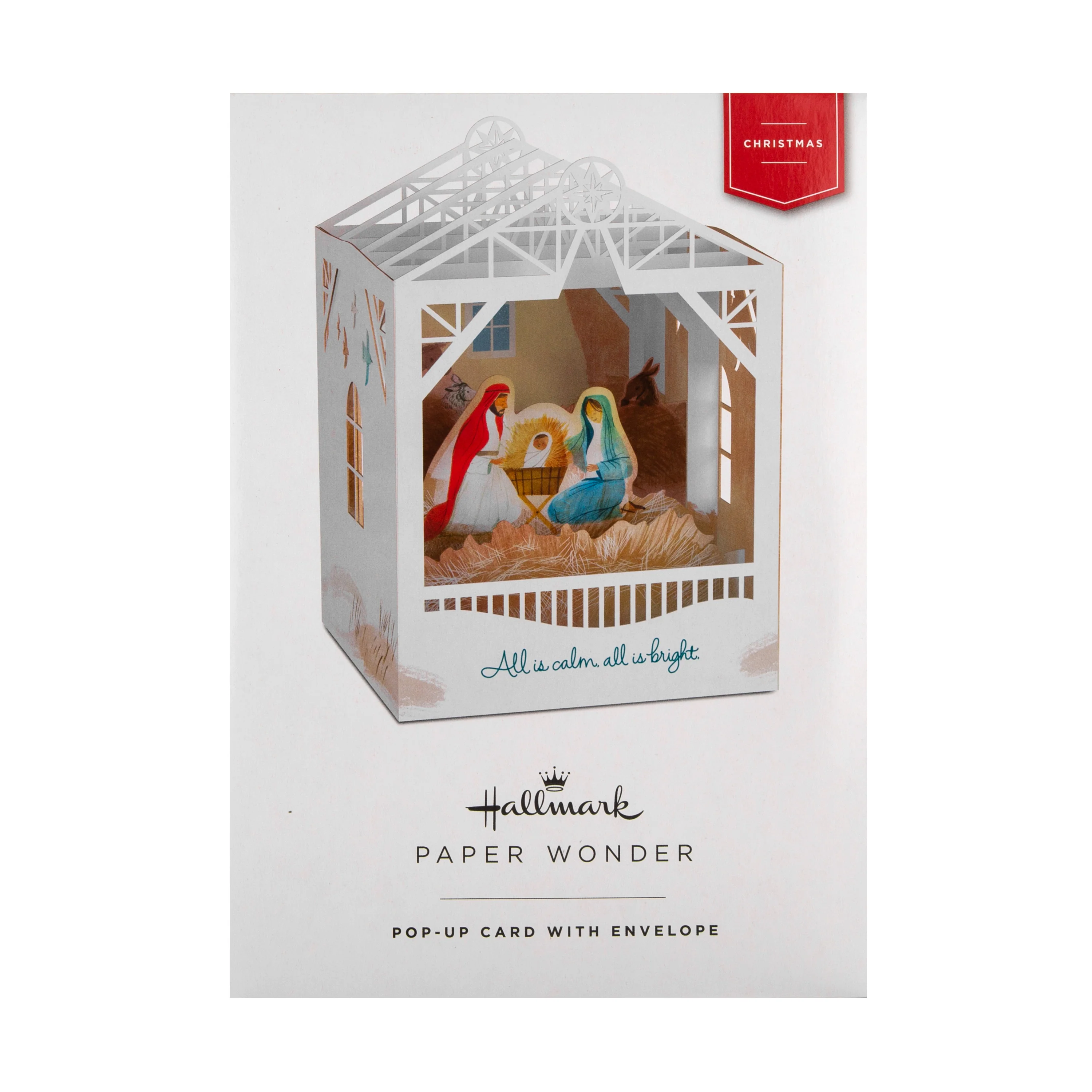 Christmas Paper Wonder Card - 3D Pop Up Nativity Scene Design - Image 7