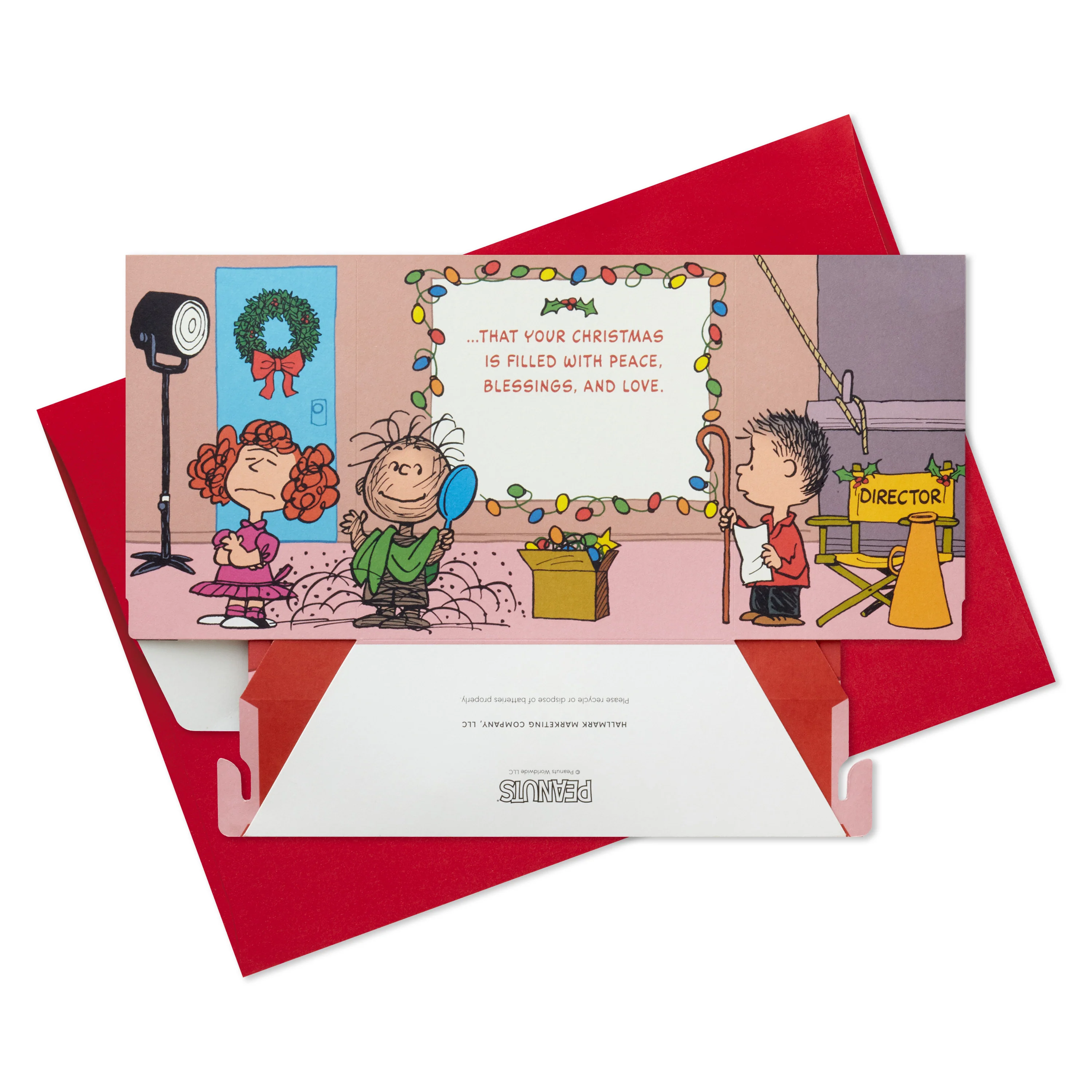 Christmas Paper Wonder Card - 3D Pop-Up PEANUTS™ Characters with Light and Sound Design - Image 7