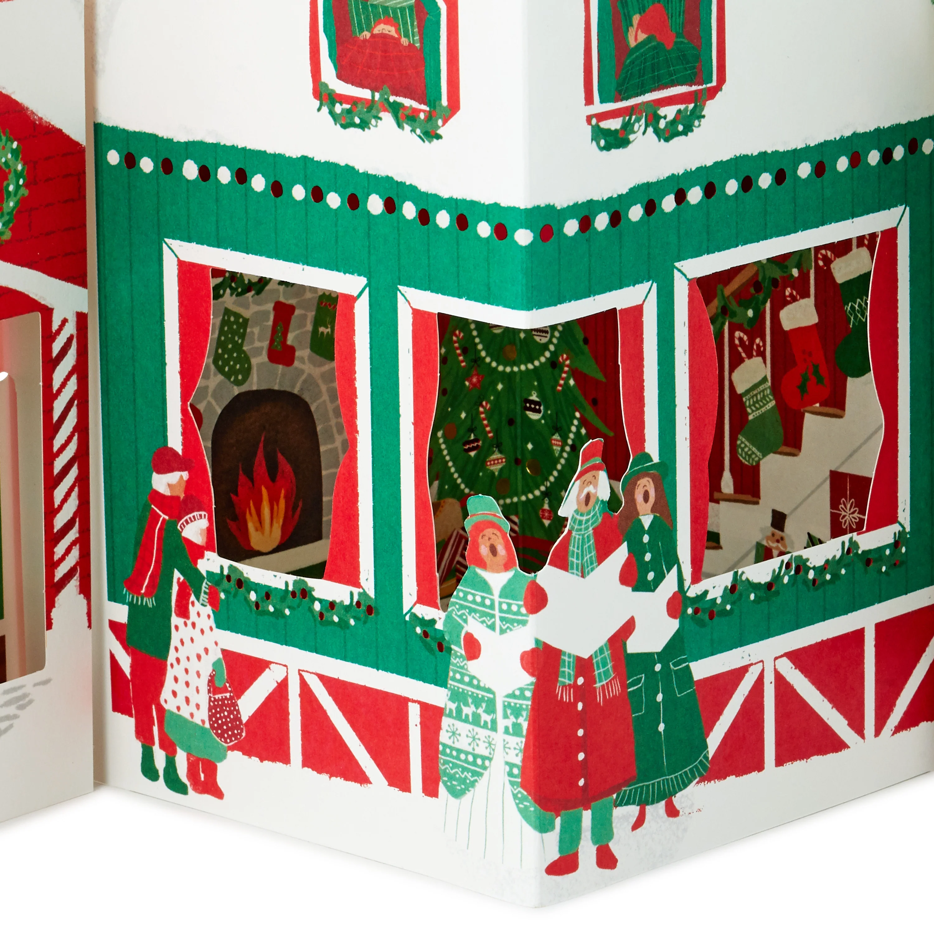 Christmas Paper Wonder Card - Jumbo Pop Up Santa and Sleigh Scene Design - Image 5