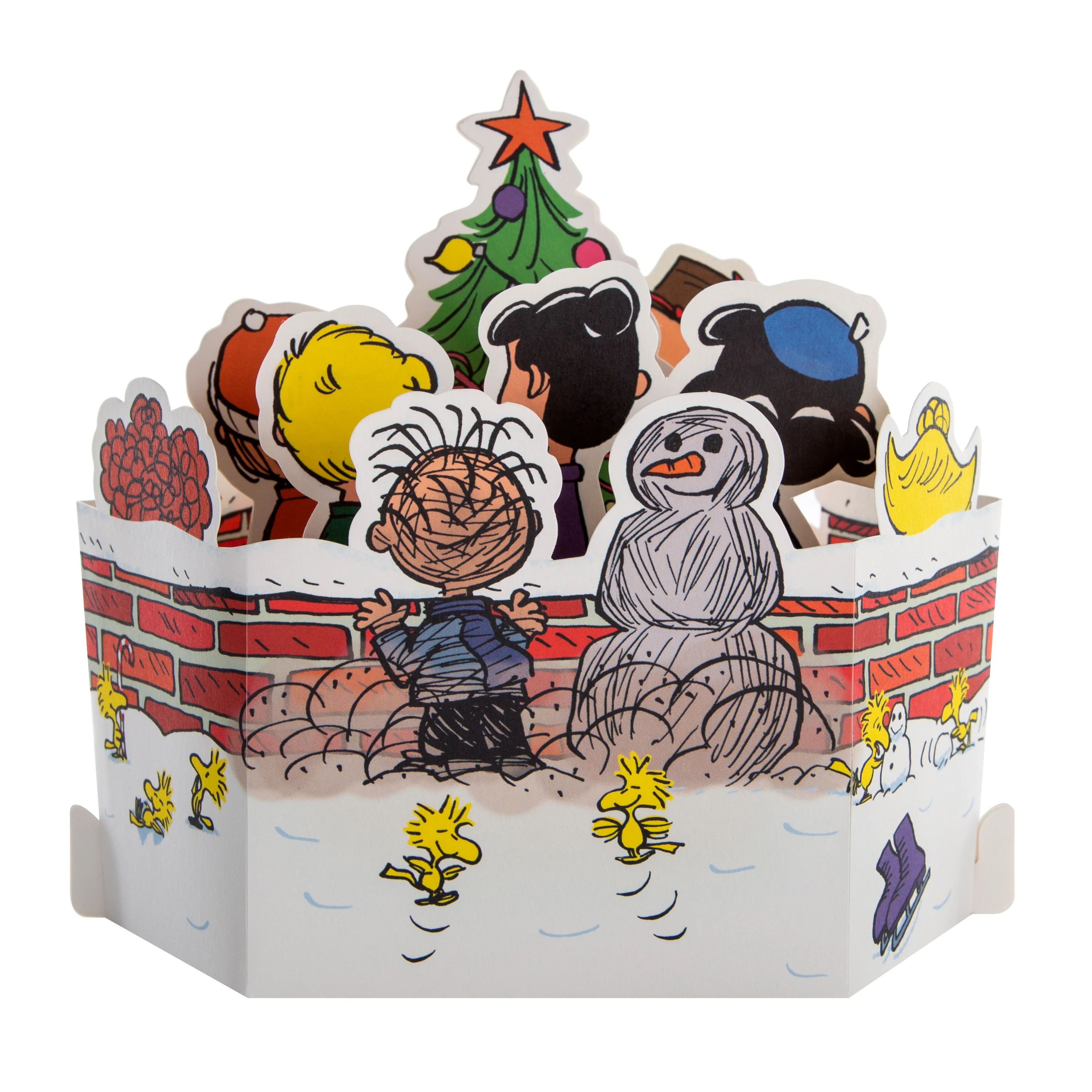 Christmas Paper Wonder Card - PEANUTS™ 3D Pop Up Light and Music Design - Image 2