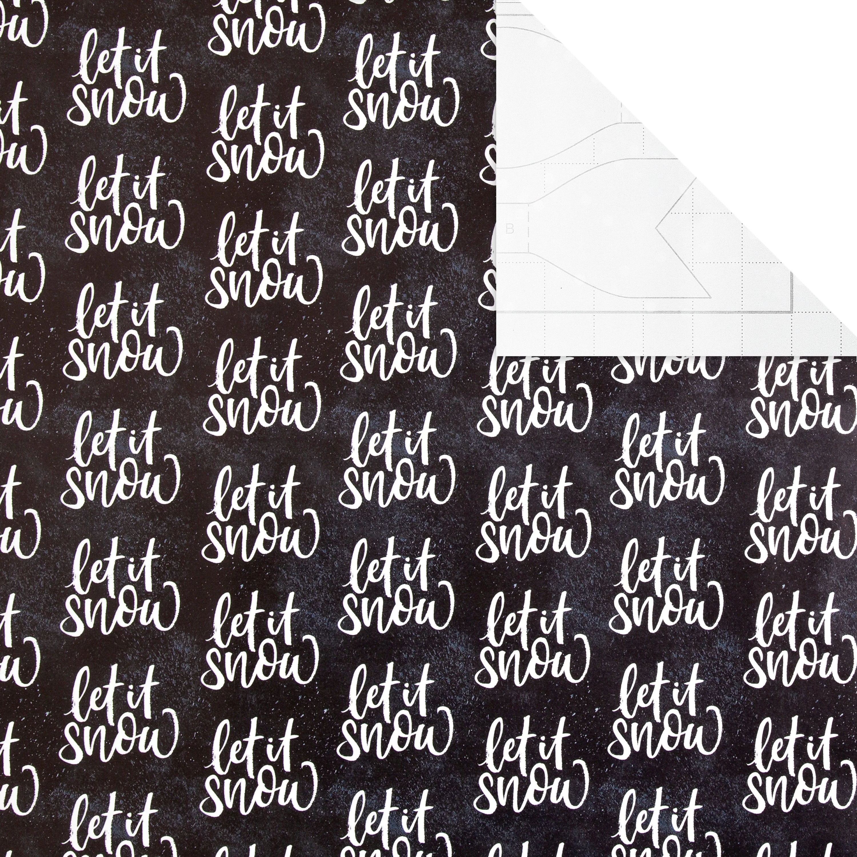9M Christmas Wrapping Paper Multi-Pack - 3 x 3M Rolls in 1 Text Based Design - Image 3