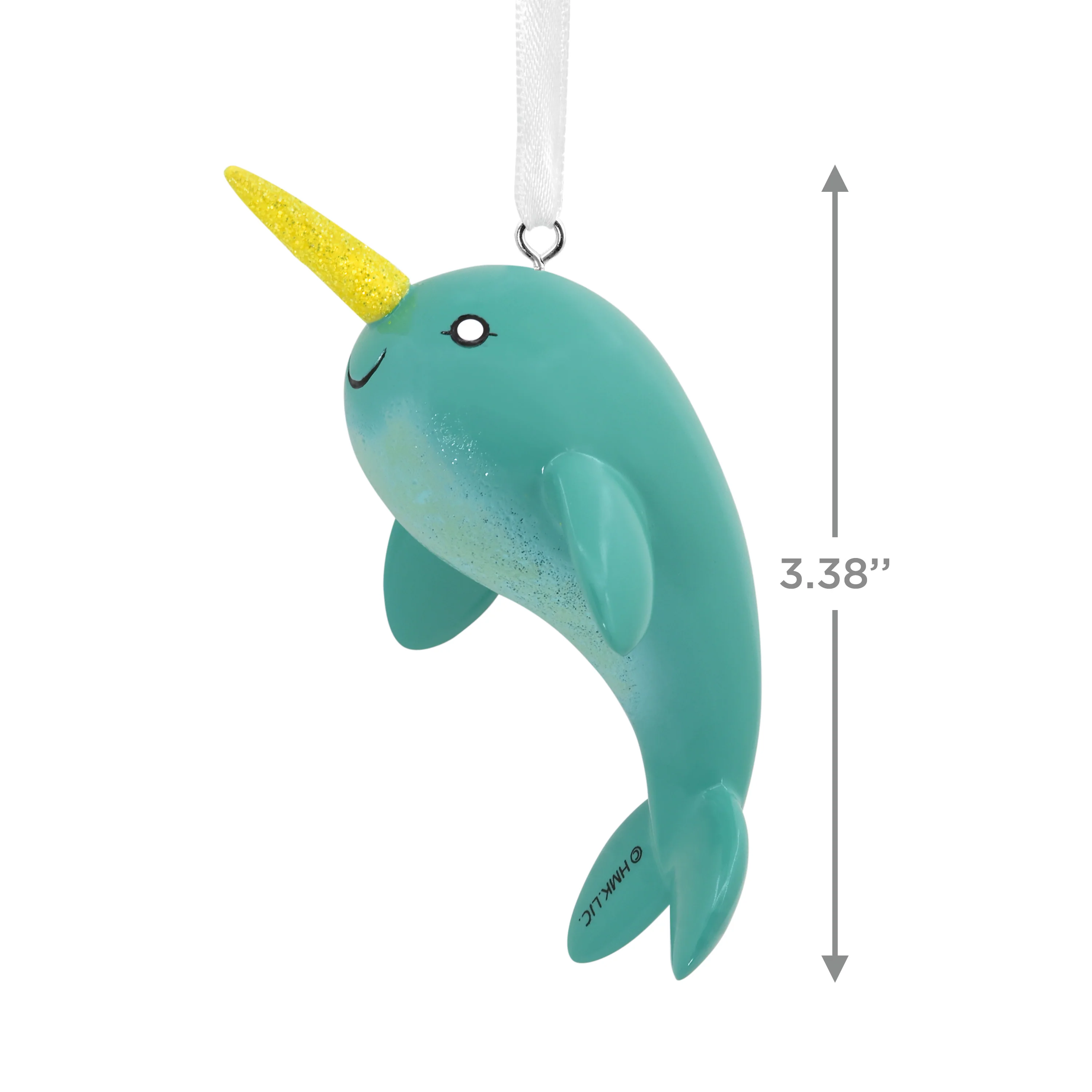 Collectable Narwhal with Glittery Tusk Ornament - Image 3