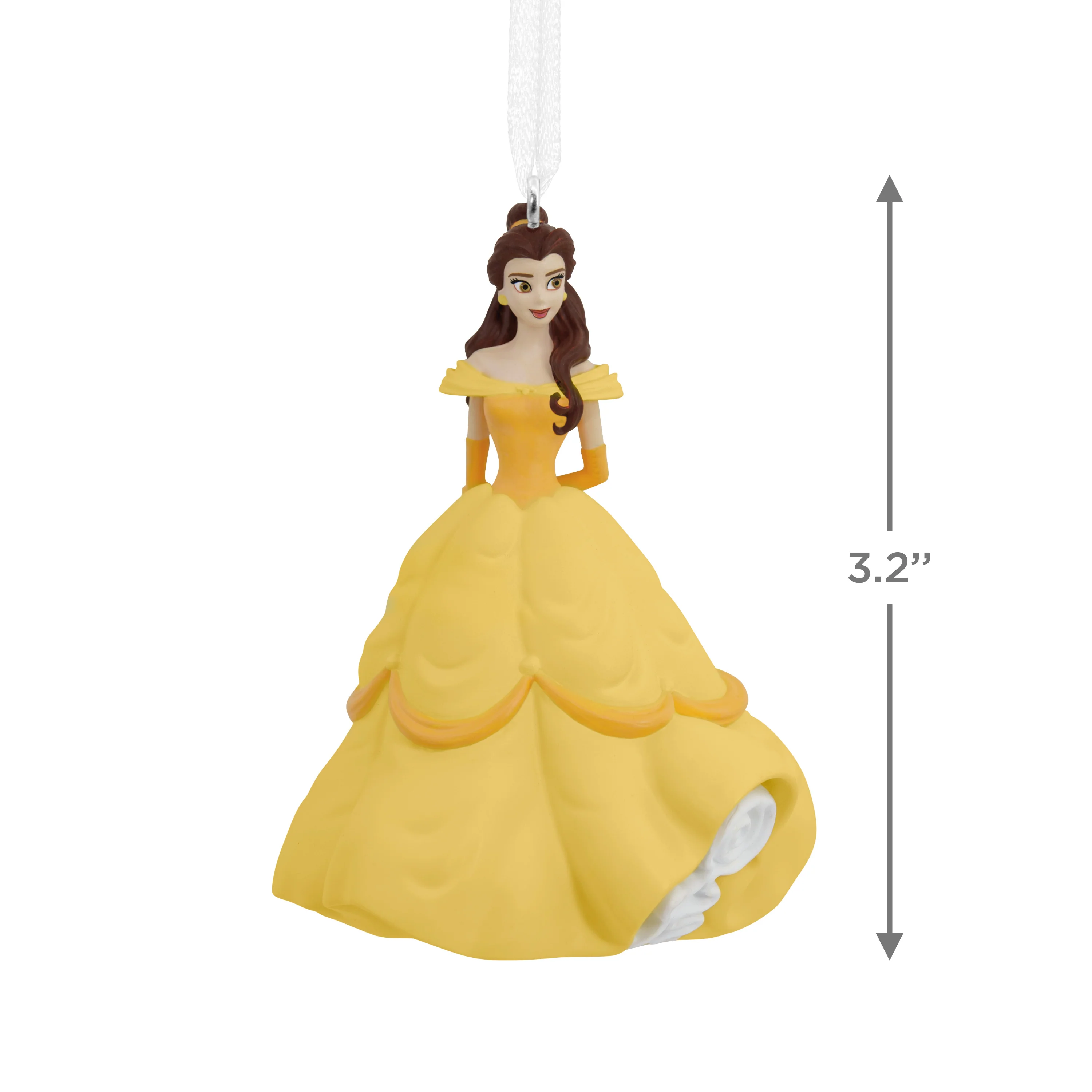 Collectable Disney Beauty & the Beast Ornament - Princess Belle in Yellow Dress Design - Image 3