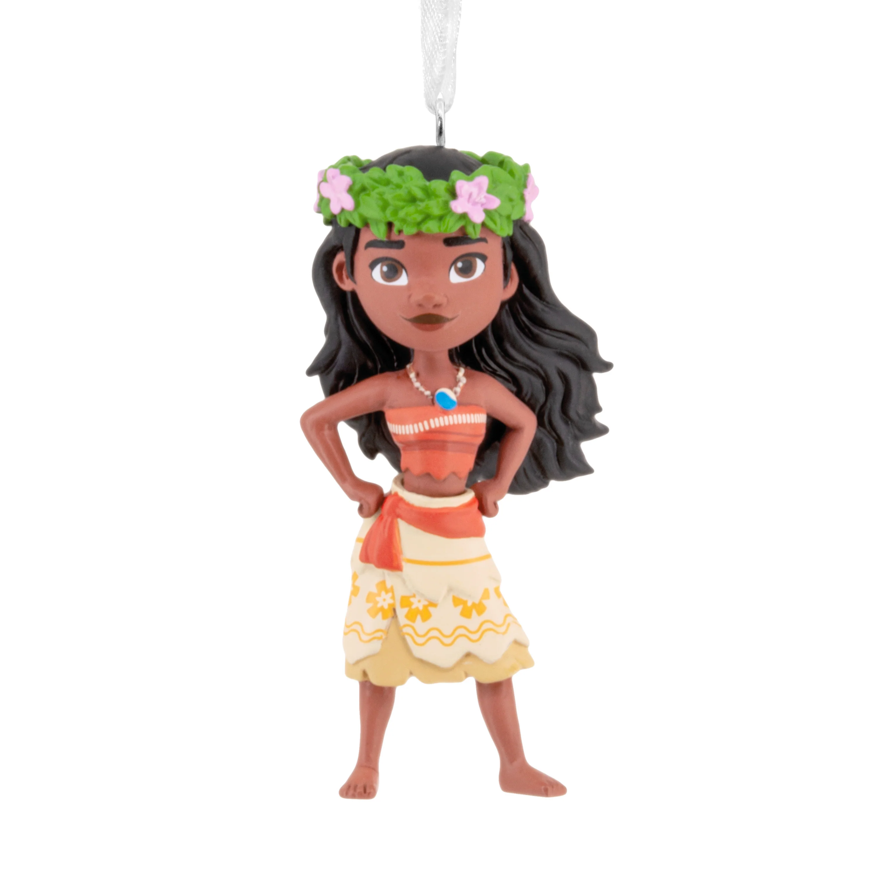 Collectable Disney Ornament - Moana With Flower Crown Design