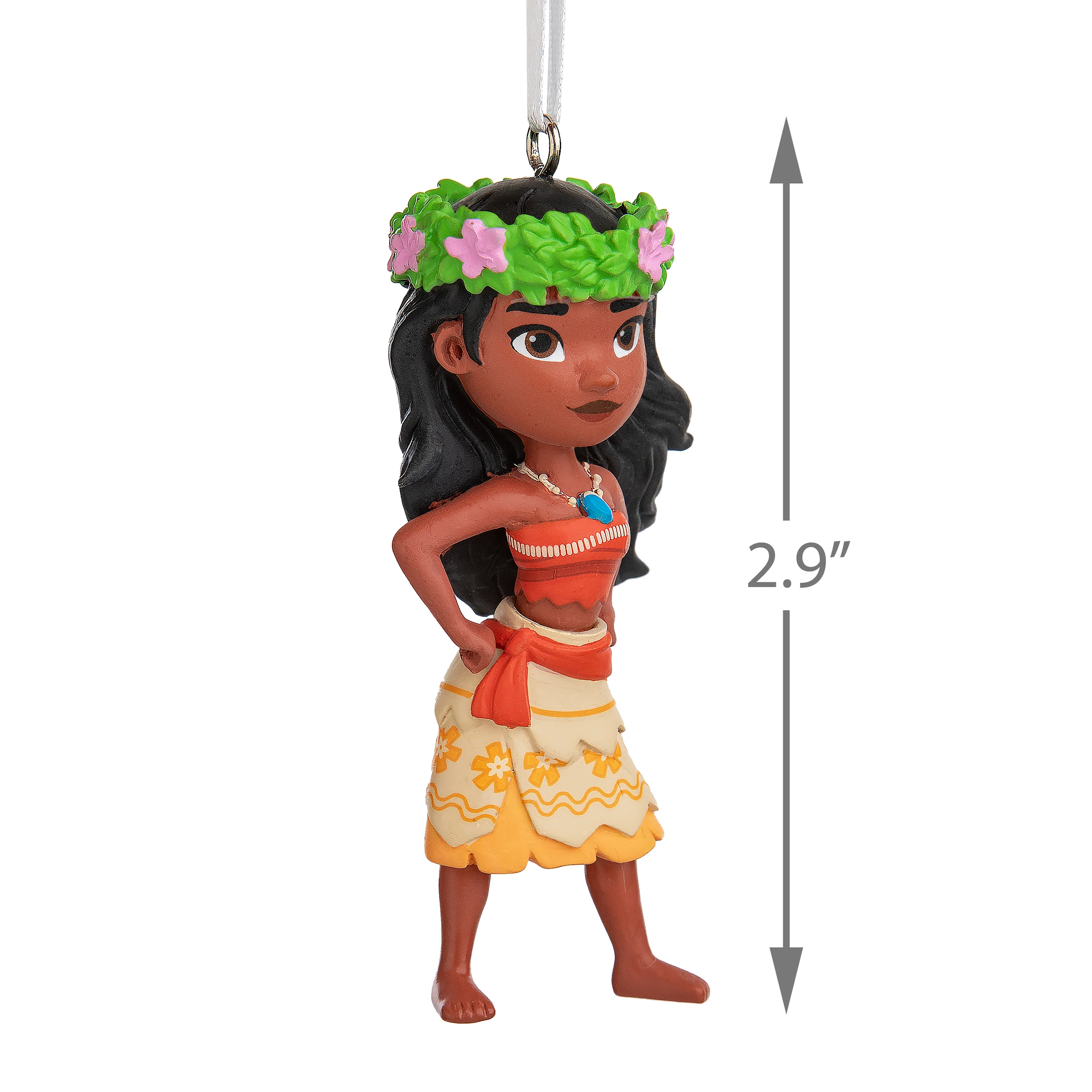 Collectable Disney Ornament - Moana With Flower Crown Design - Image 3