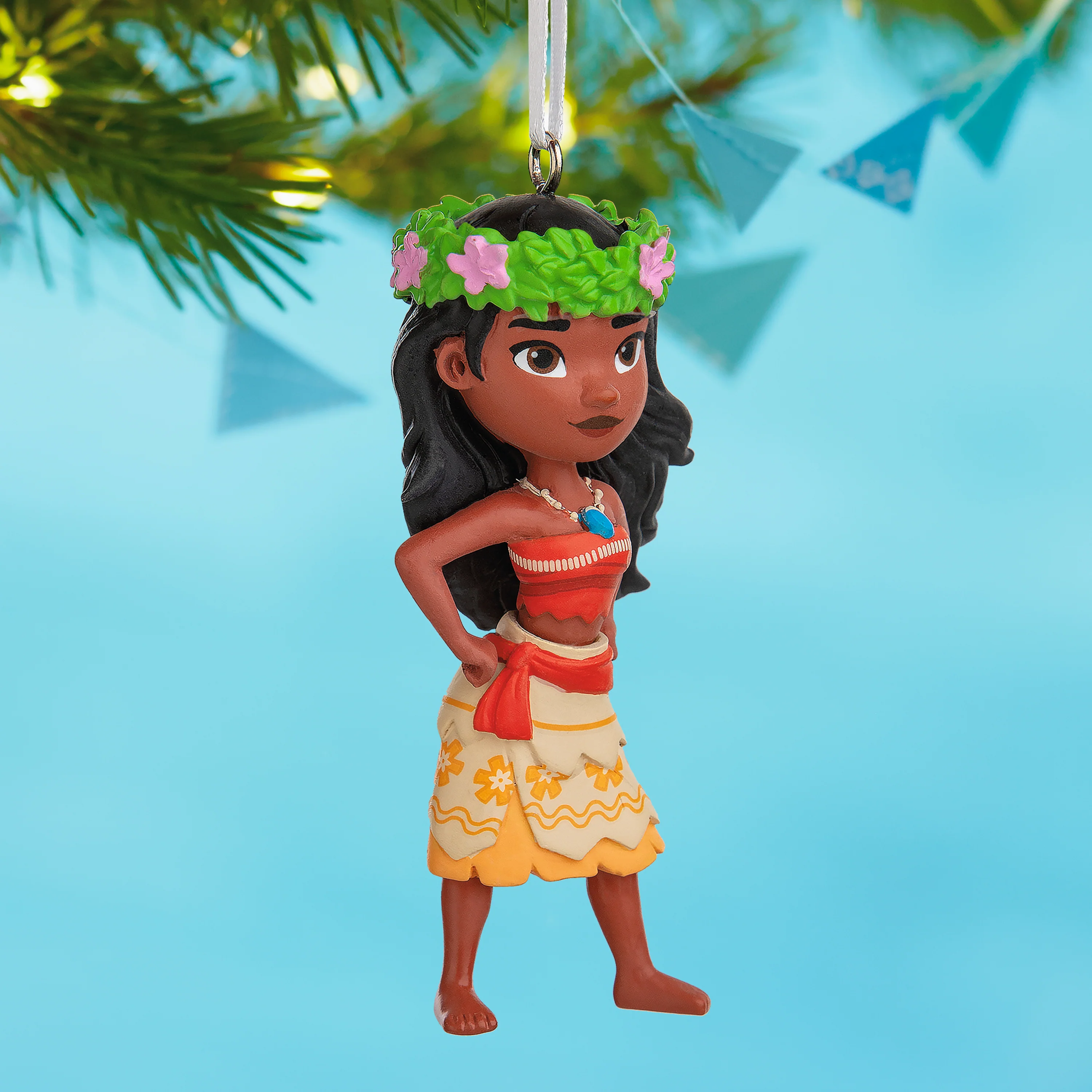 Collectable Disney Ornament - Moana With Flower Crown Design - Image 4
