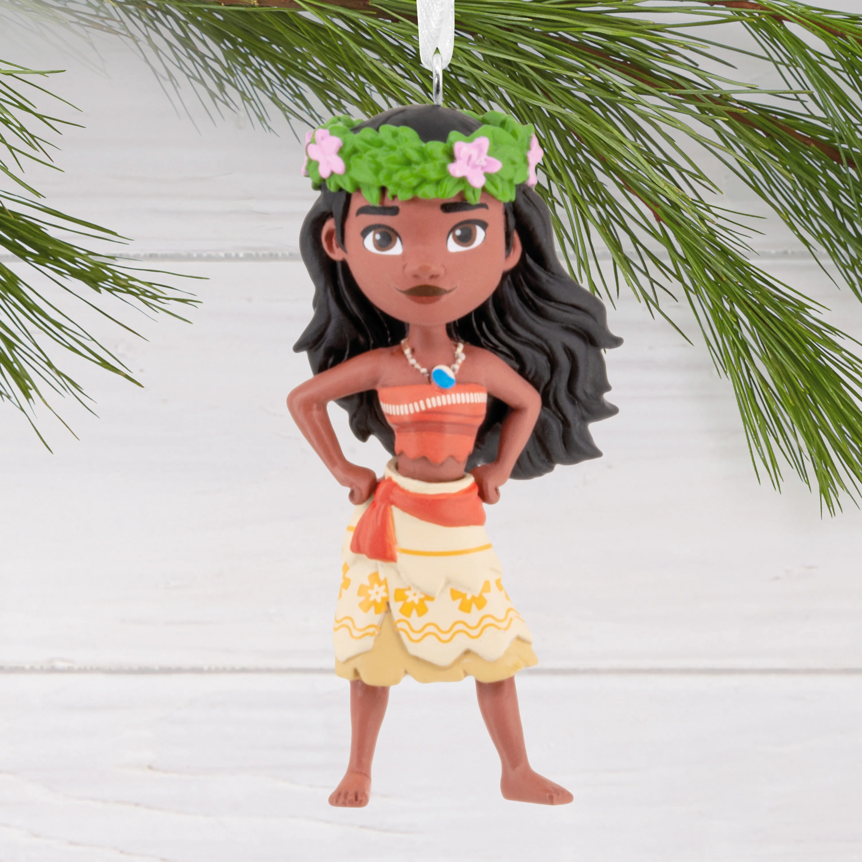 Collectable Disney Ornament - Moana With Flower Crown Design - Image 5