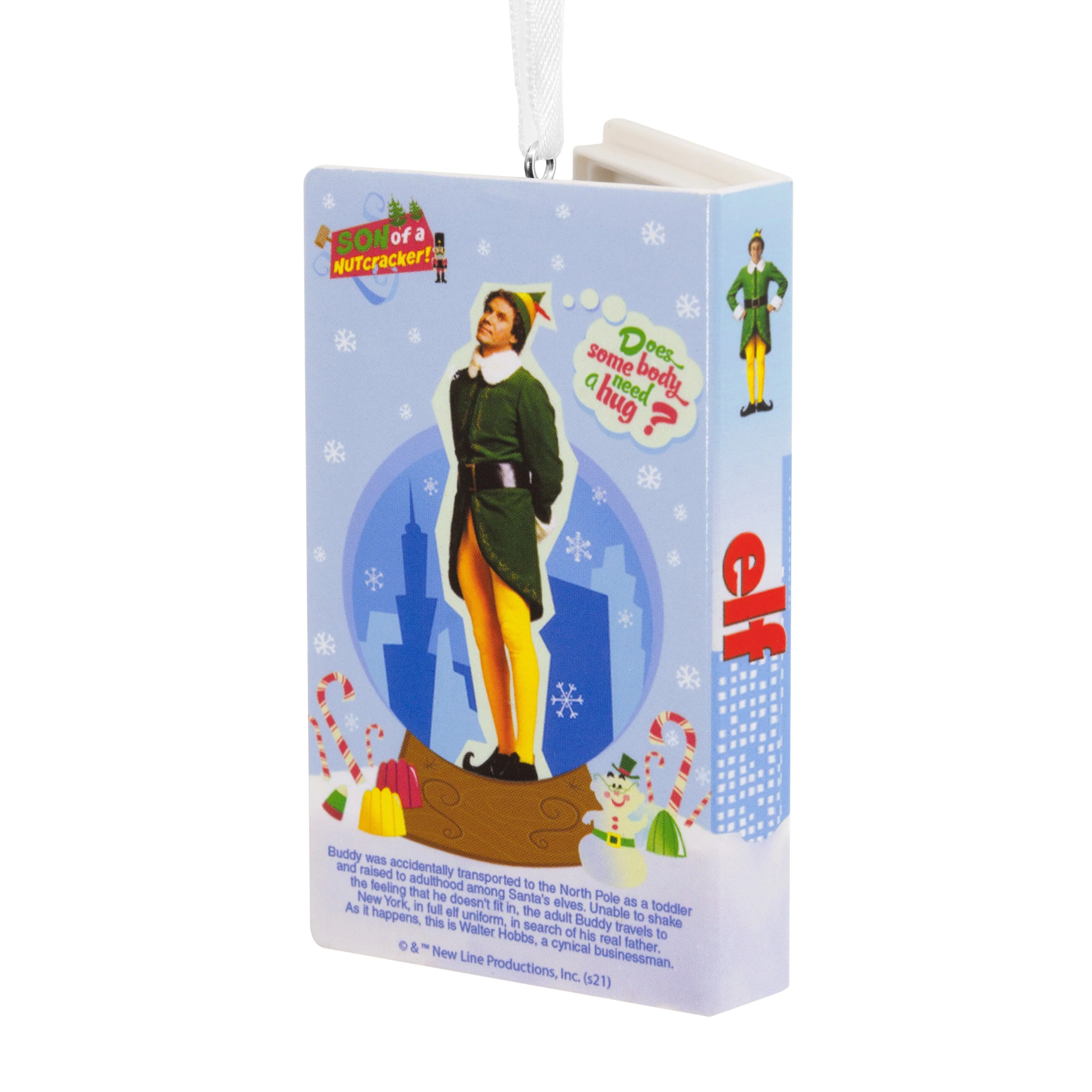 Collectable Elf™ Christmas - Retro Video Cassette Case Ornament - Image 2