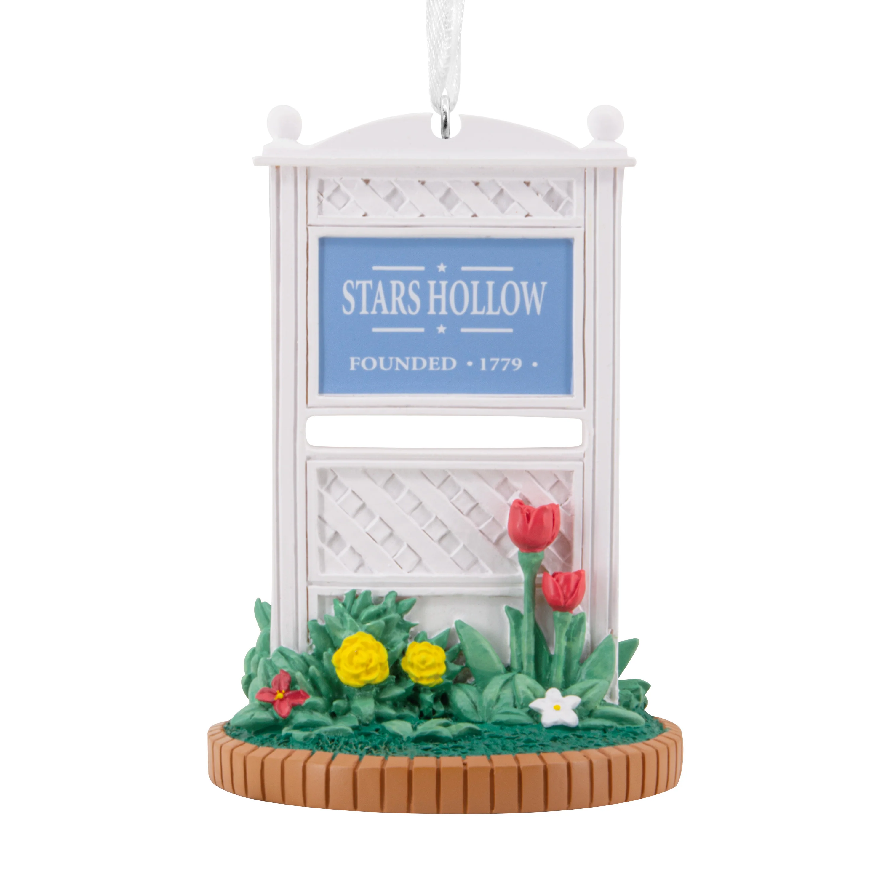 Collectable Gilmore Girls Ornament - Stars Hollow Town Sign Design