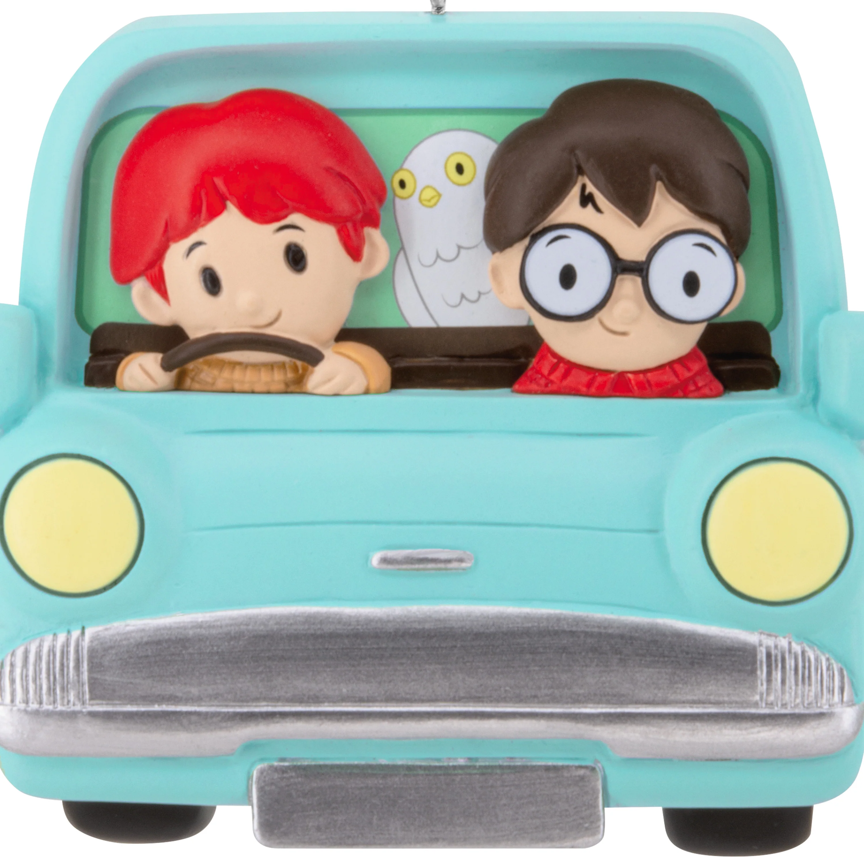 Collectable Harry Potter™ Hanging Ornament - Harry & Ron Flying Ford Design - Image 3