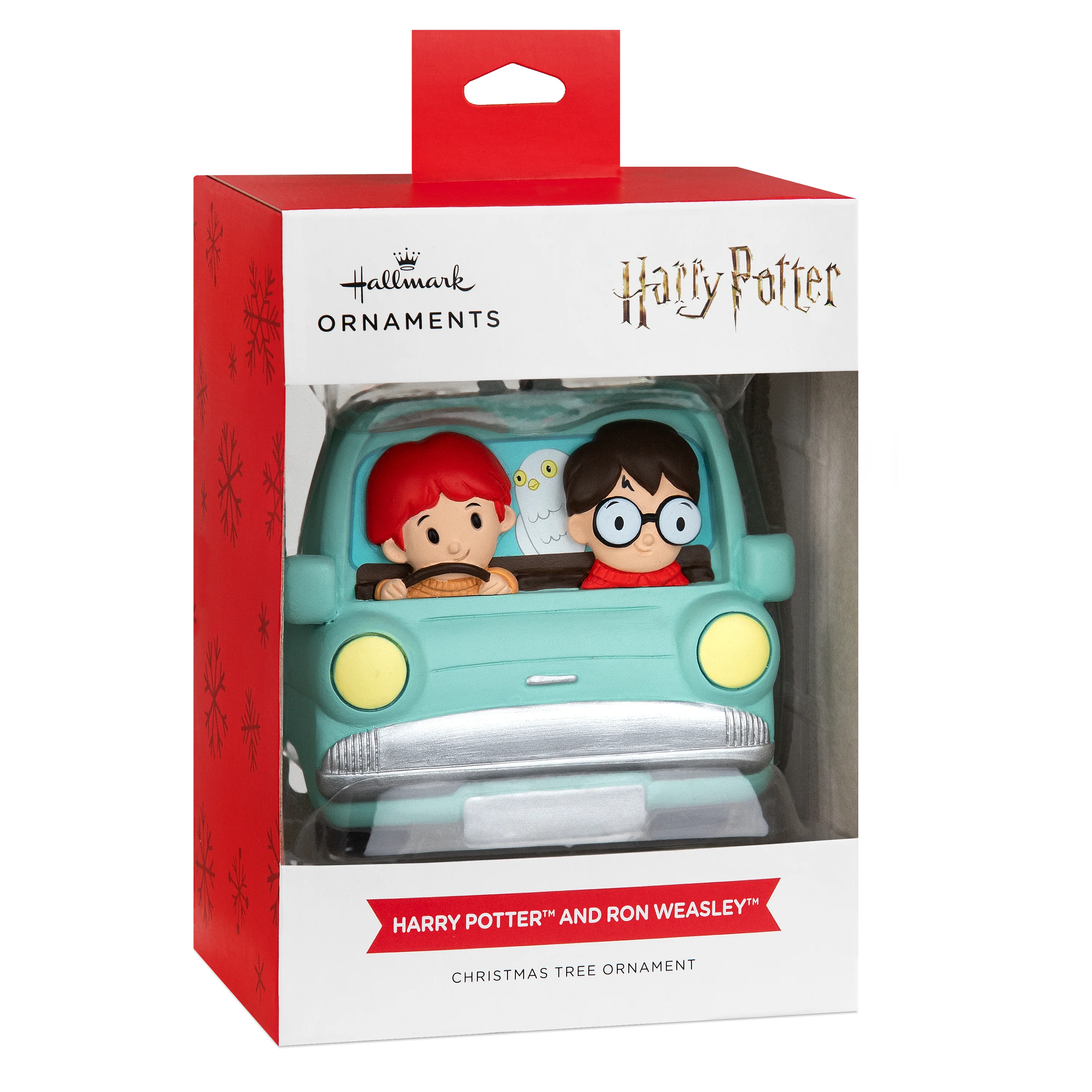 Collectable Harry Potter™ Hanging Ornament - Harry & Ron Flying Ford Design - Image 7