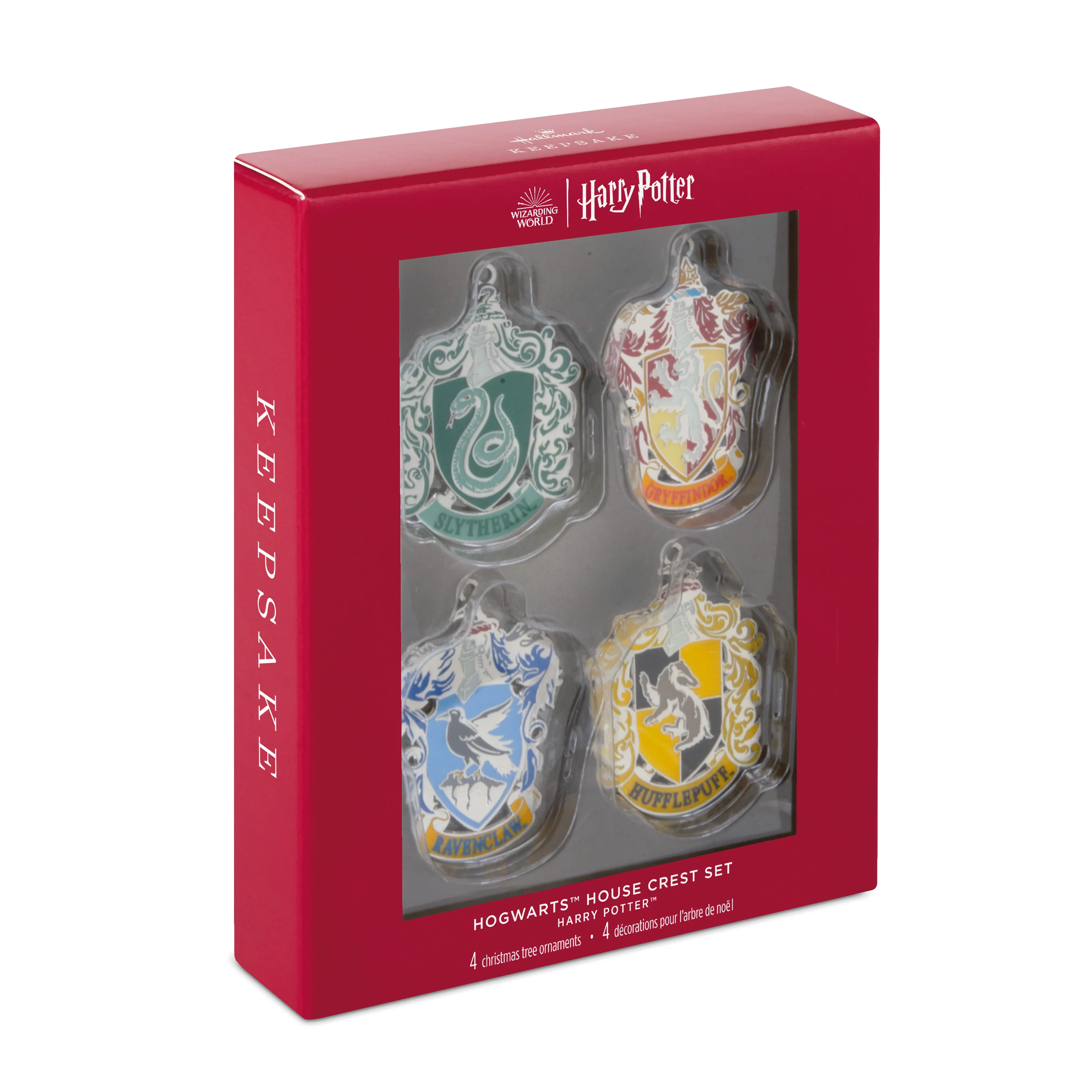 Collectable Harry Potter™ Keepsakes - Set of 4 Hogwarts™ House Crest Ornaments - Image 2