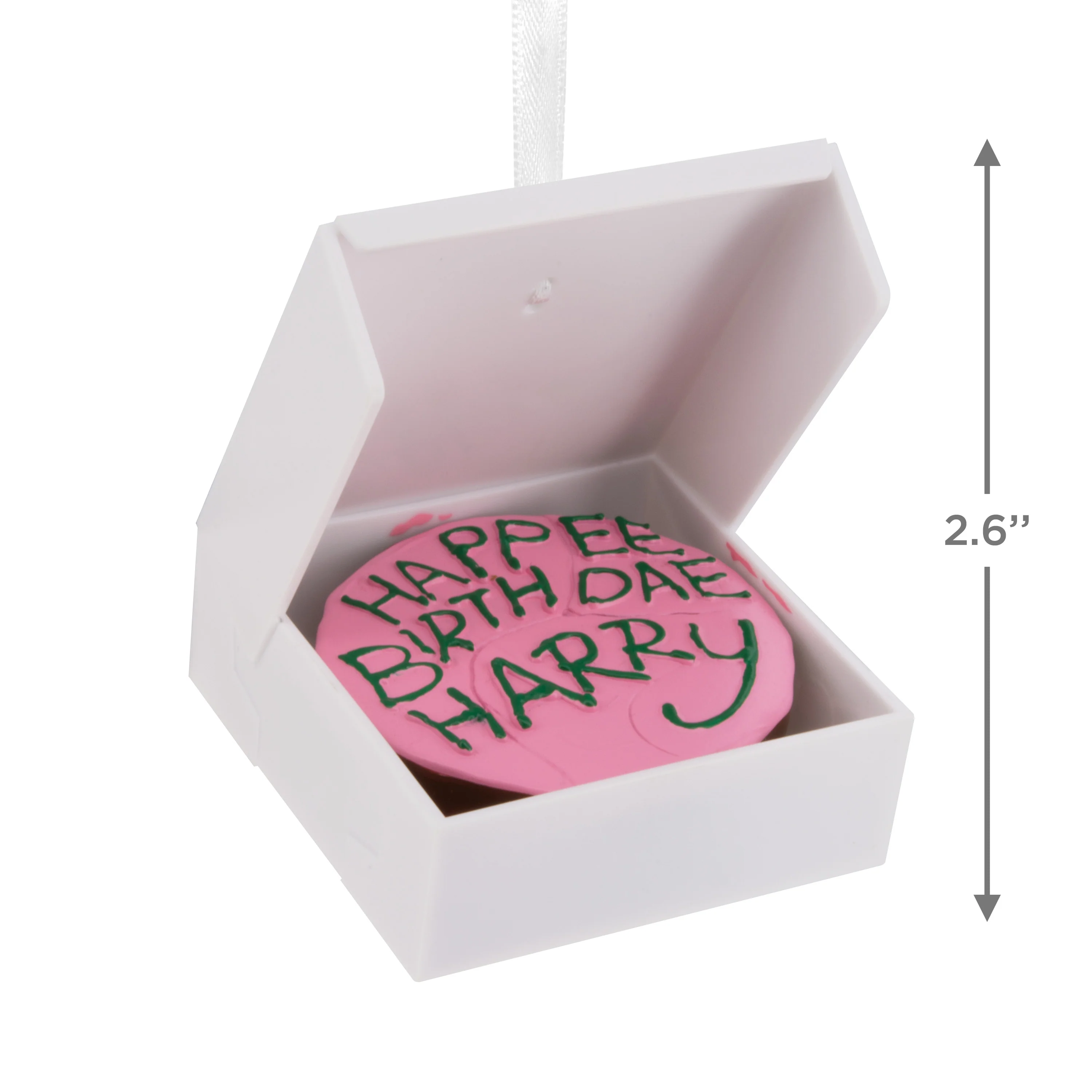 Collectable Harry Potter™ - Harry's Pink 11th Birthday Cake Ornament - Image 4