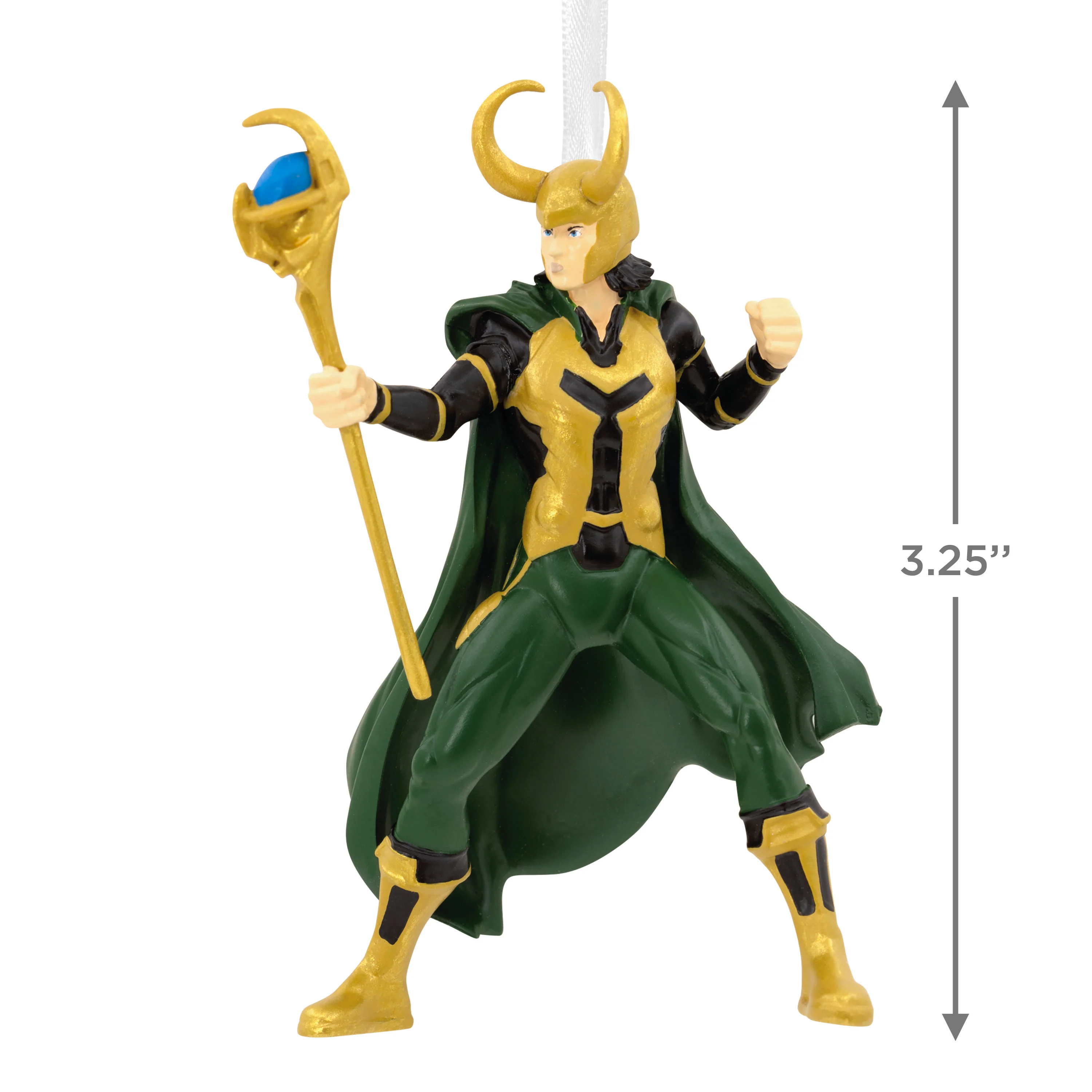 Collectable MARVEL Hanging Ornament - Loki with Sceptre Design - Image 3