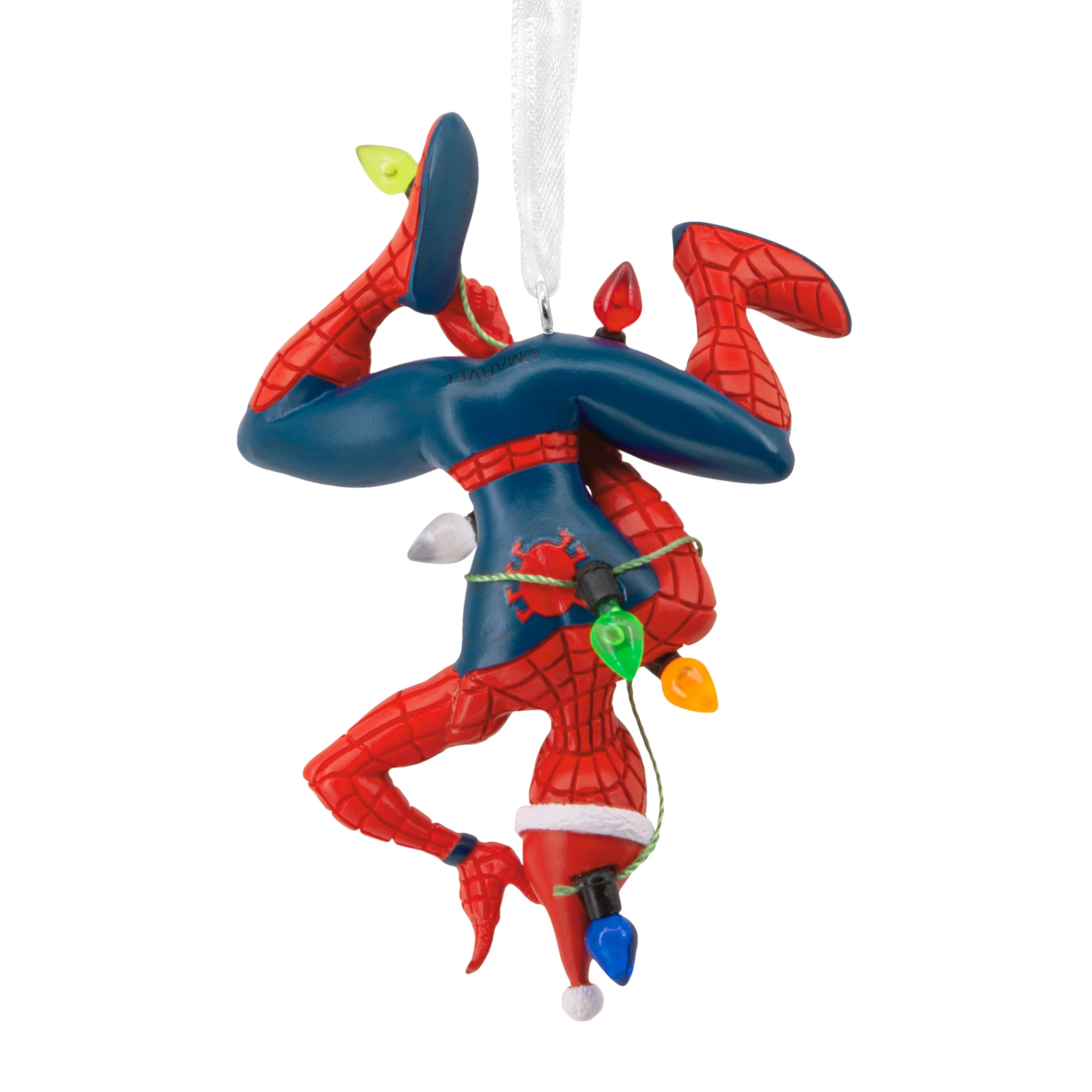 Collectable MARVEL Spider-Man Tangled in Fairy Lights Ornament - Image 2