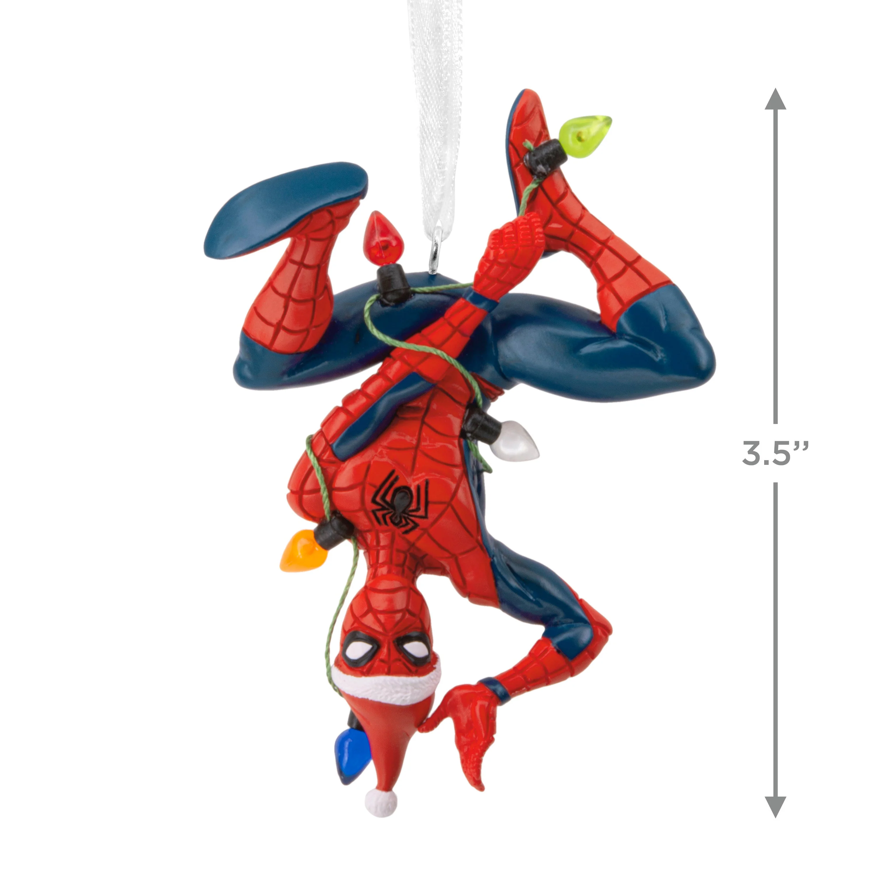 Collectable MARVEL Spider-Man Tangled in Fairy Lights Ornament - Image 4